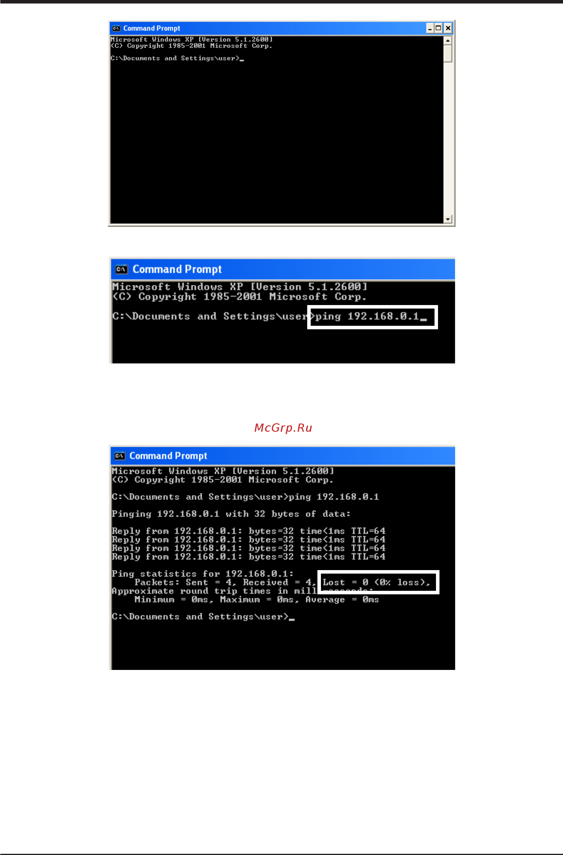 Daikin RXY26PHY1 [108/125] The command prompt starts up type ping followed by one single byte space and then the itm