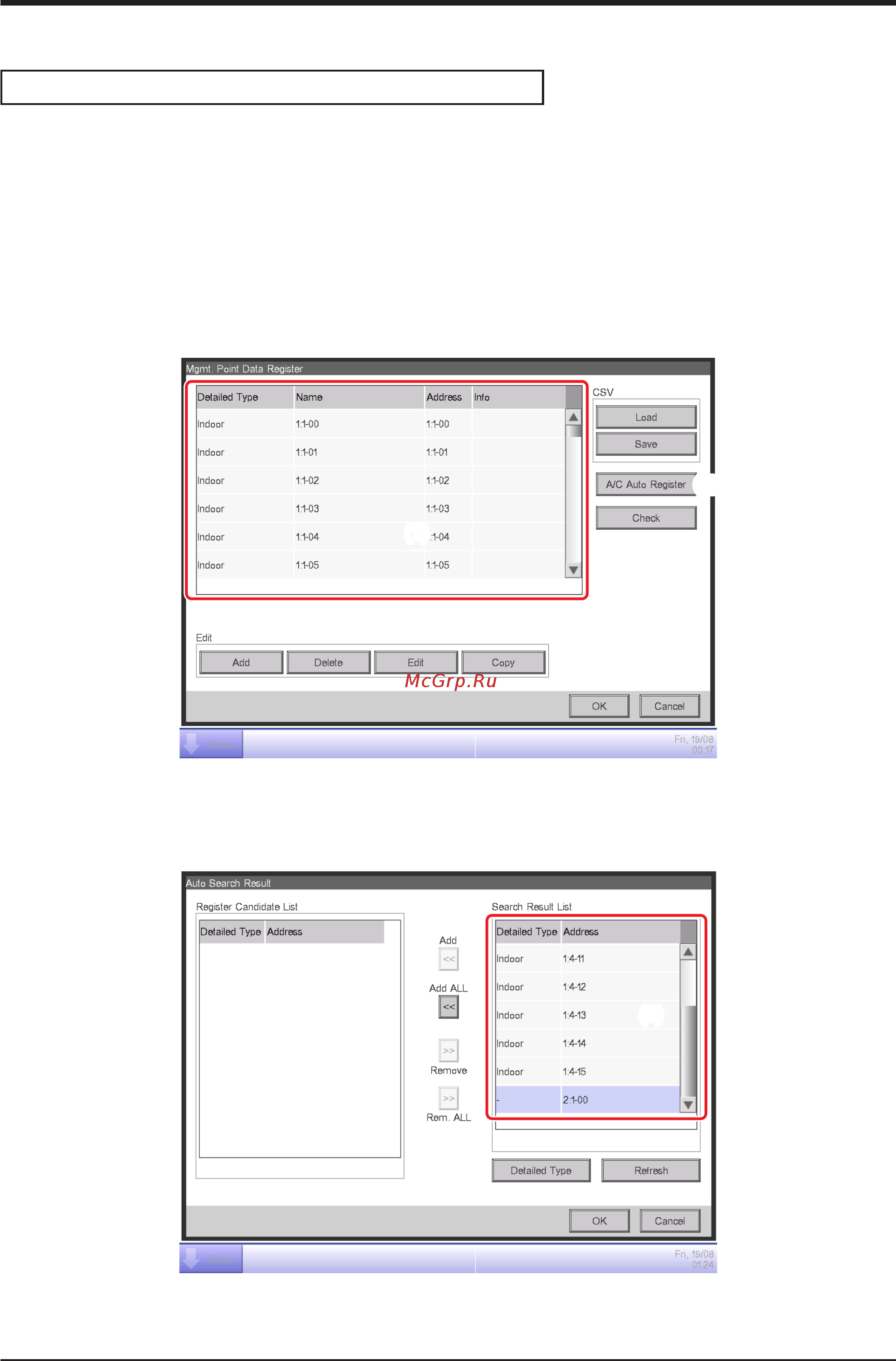 Daikin RHXYQ12PY1 [15/125] Registering a management point with the itm unit