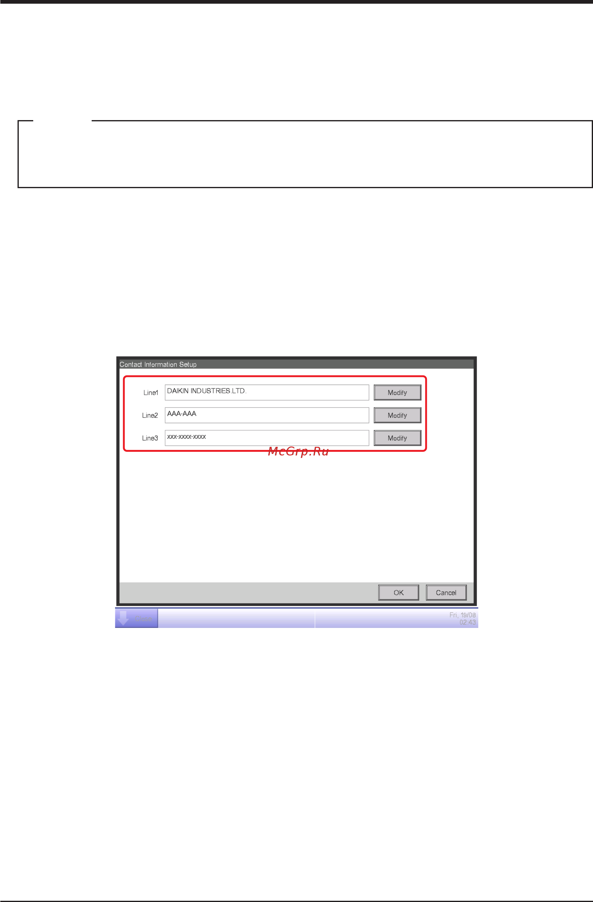 Daikin RCXYQ20MAY1 [61/125] 11 contact info