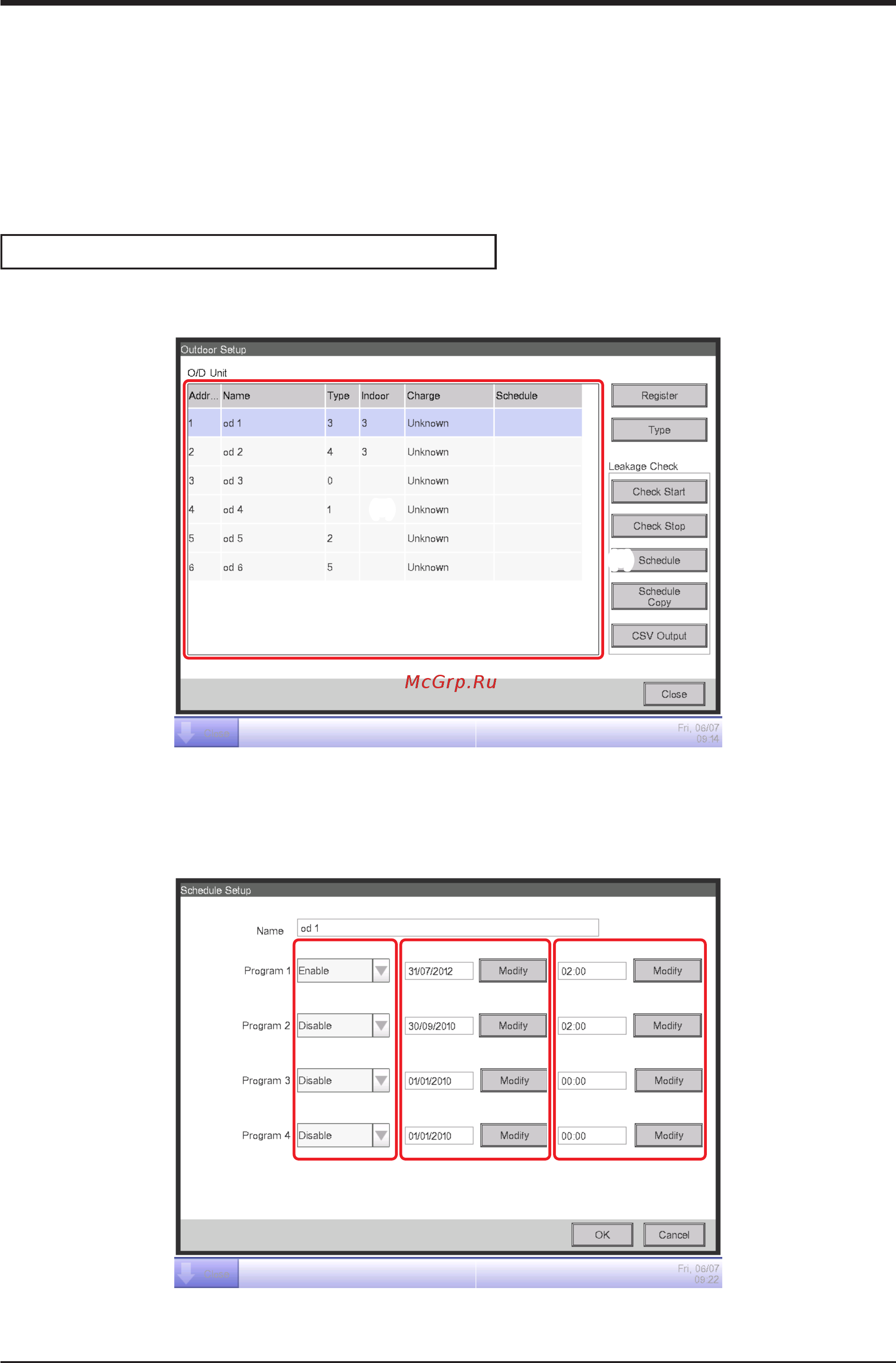 Daikin RXYQ8P7Y1K [73/125] Running leakage check by schedule control