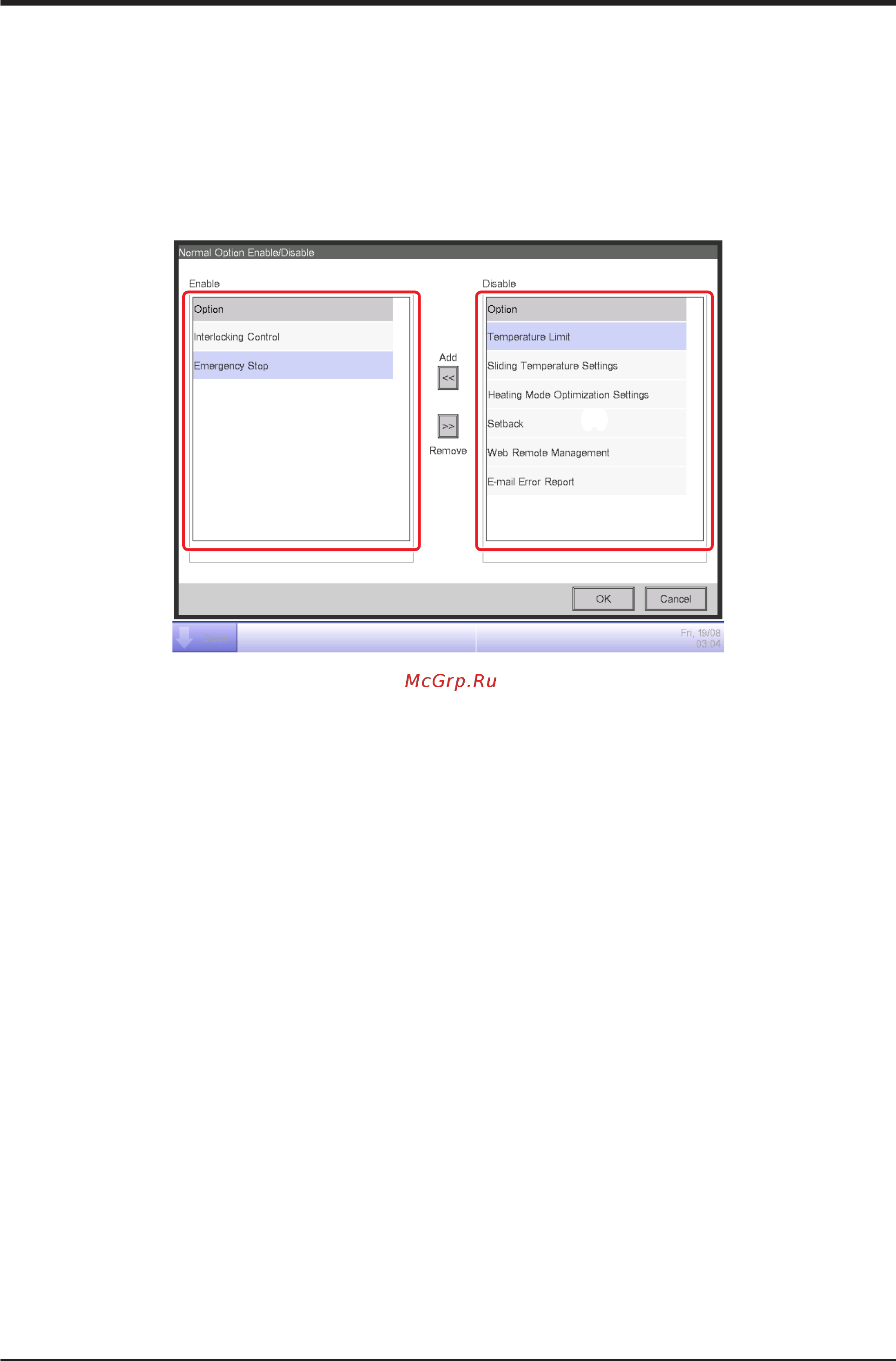 Daikin RHXY22MY1 [87/125] 2 dealer option setup