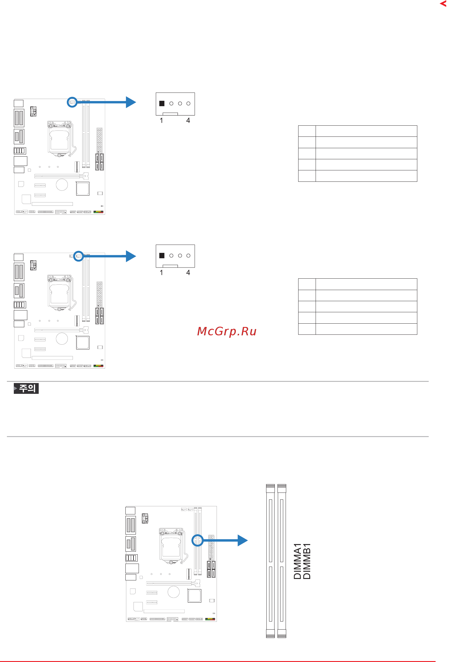 Biostar H410MH Версия 6.0 [69/113] 3 쿨링 팬 연결