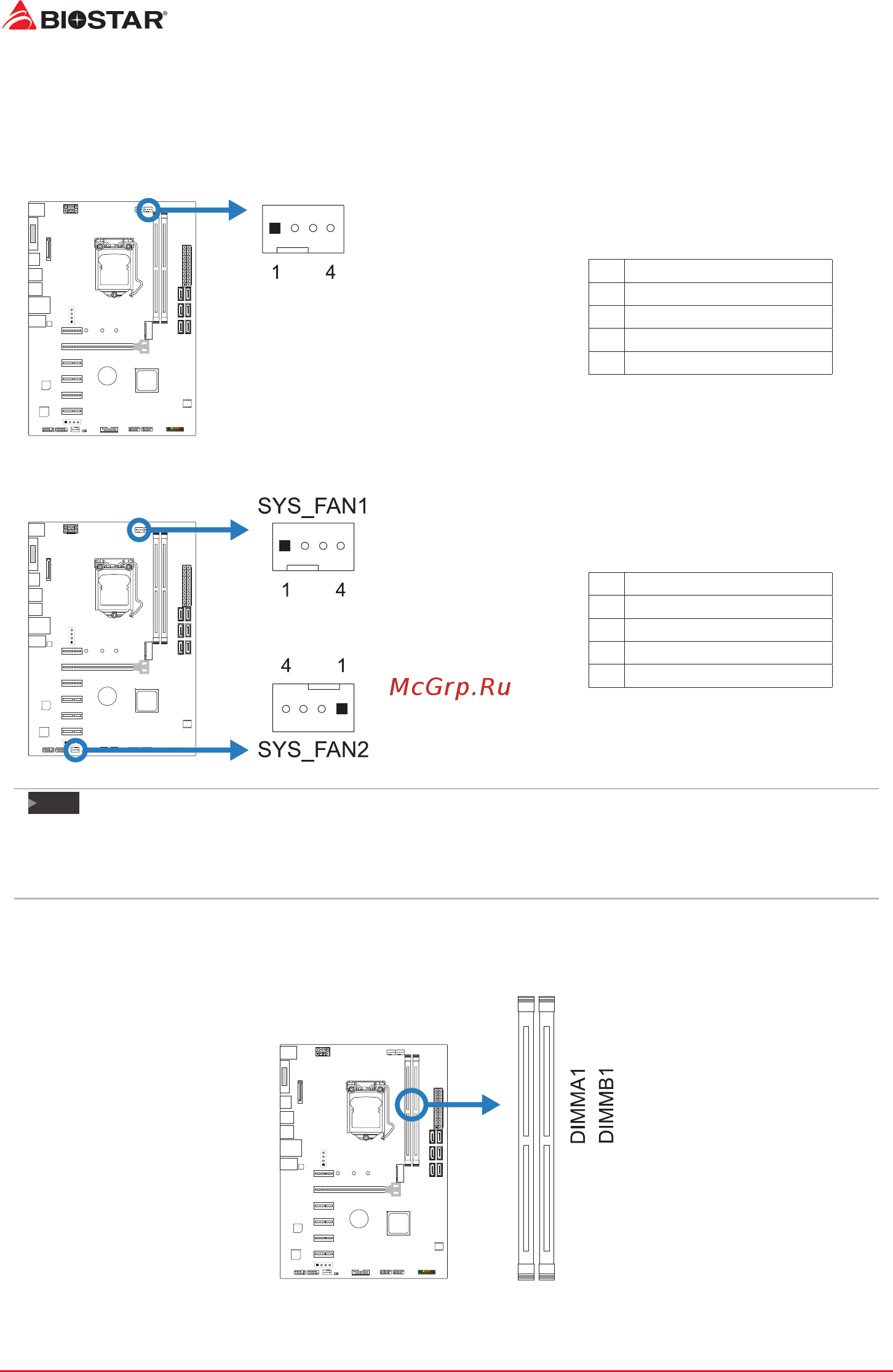 Biostar TB250-BTC Версия 6.x [10/63] Connect cooling fans