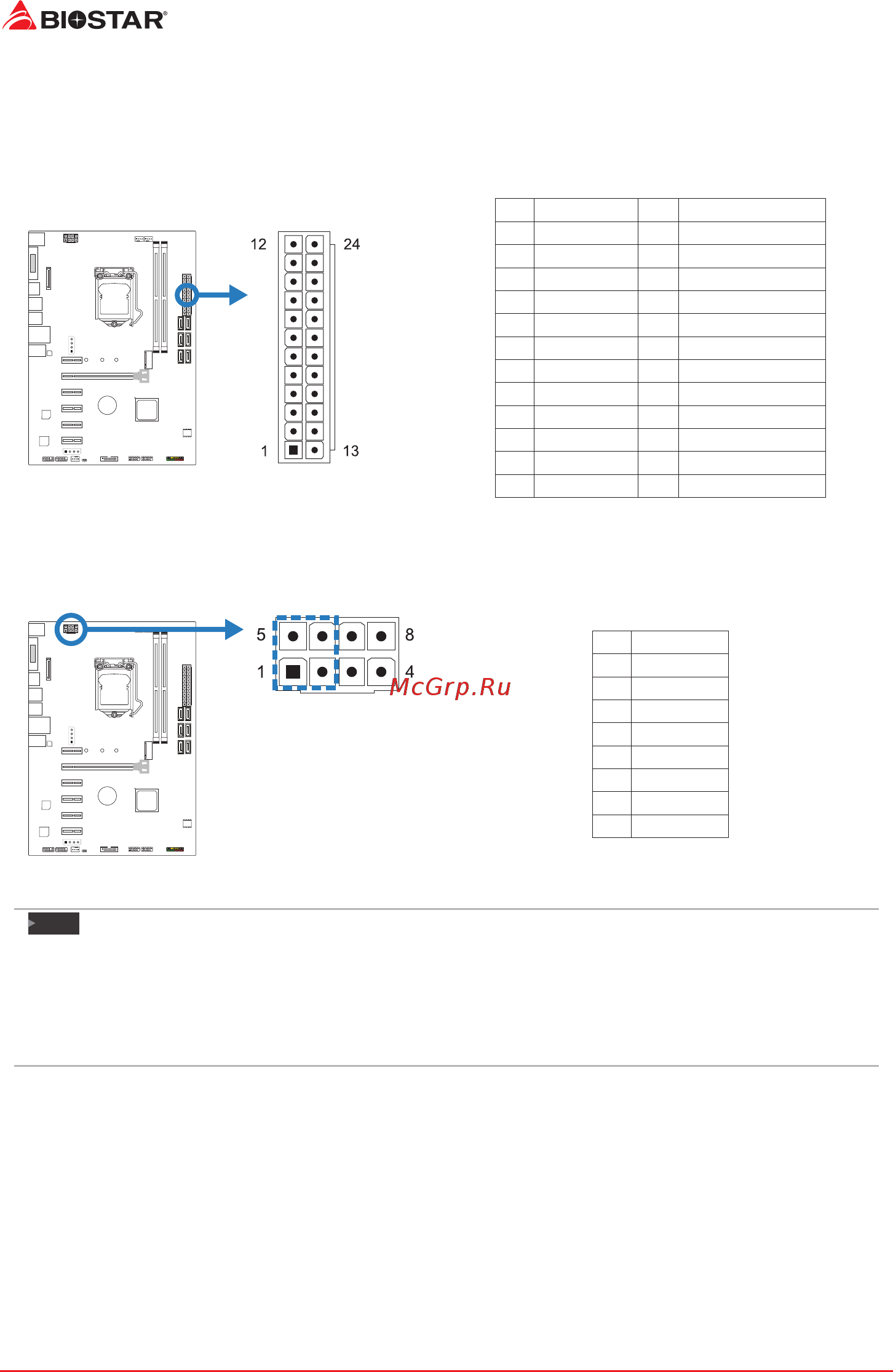 Biostar TB250-BTC Версия 6.x [14/63] Headers connectors