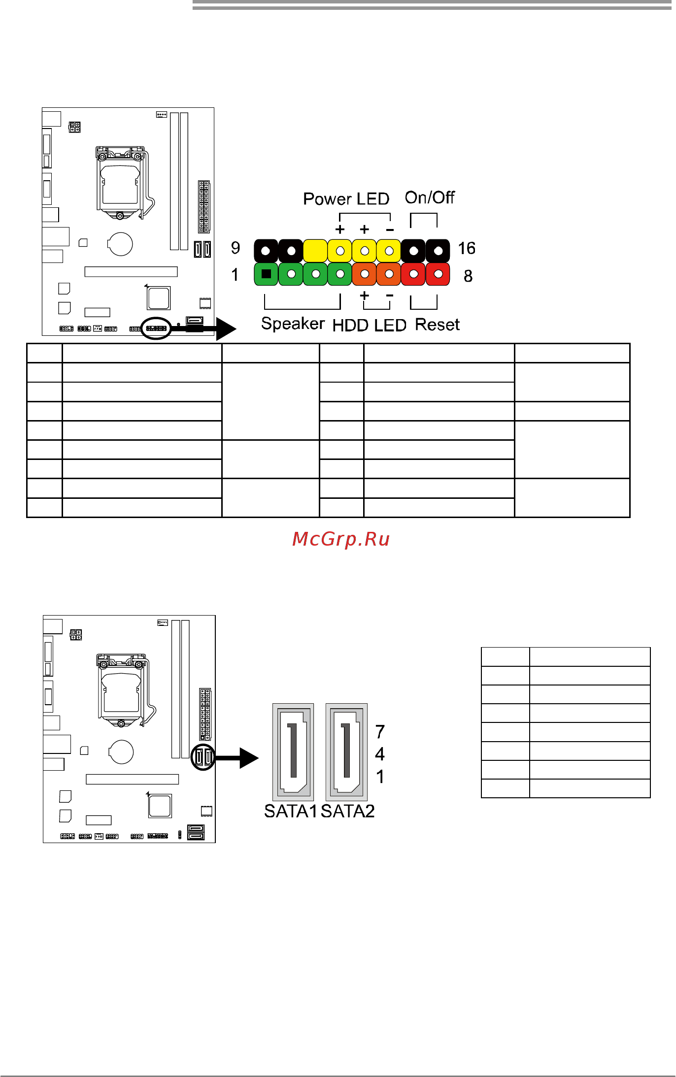Biostar H81MHC Версия 7.3 [16/37] Panel1 front panel header