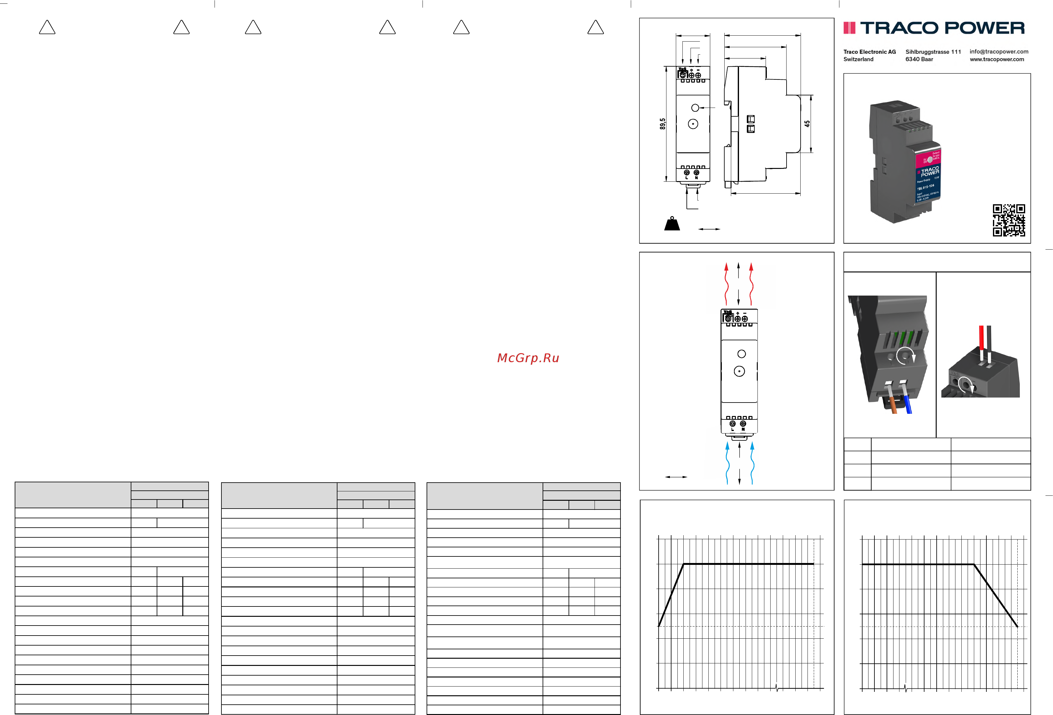 TRACO POWER TBL015-124 [2/2] Specifiche