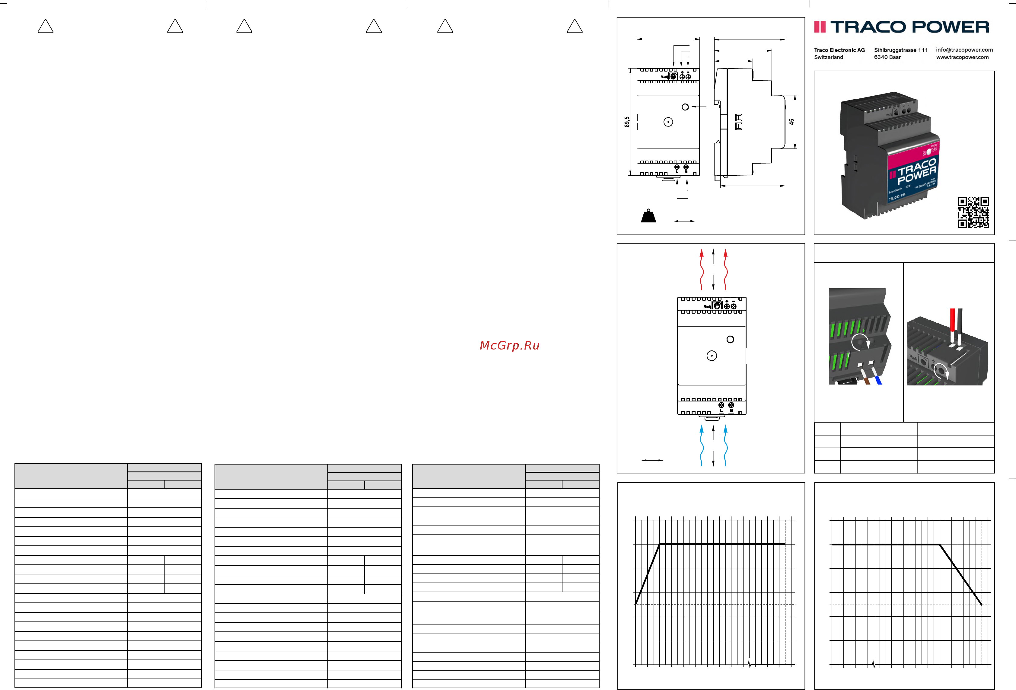 TRACO POWER TBL030-112 [2/2] Especificaciones