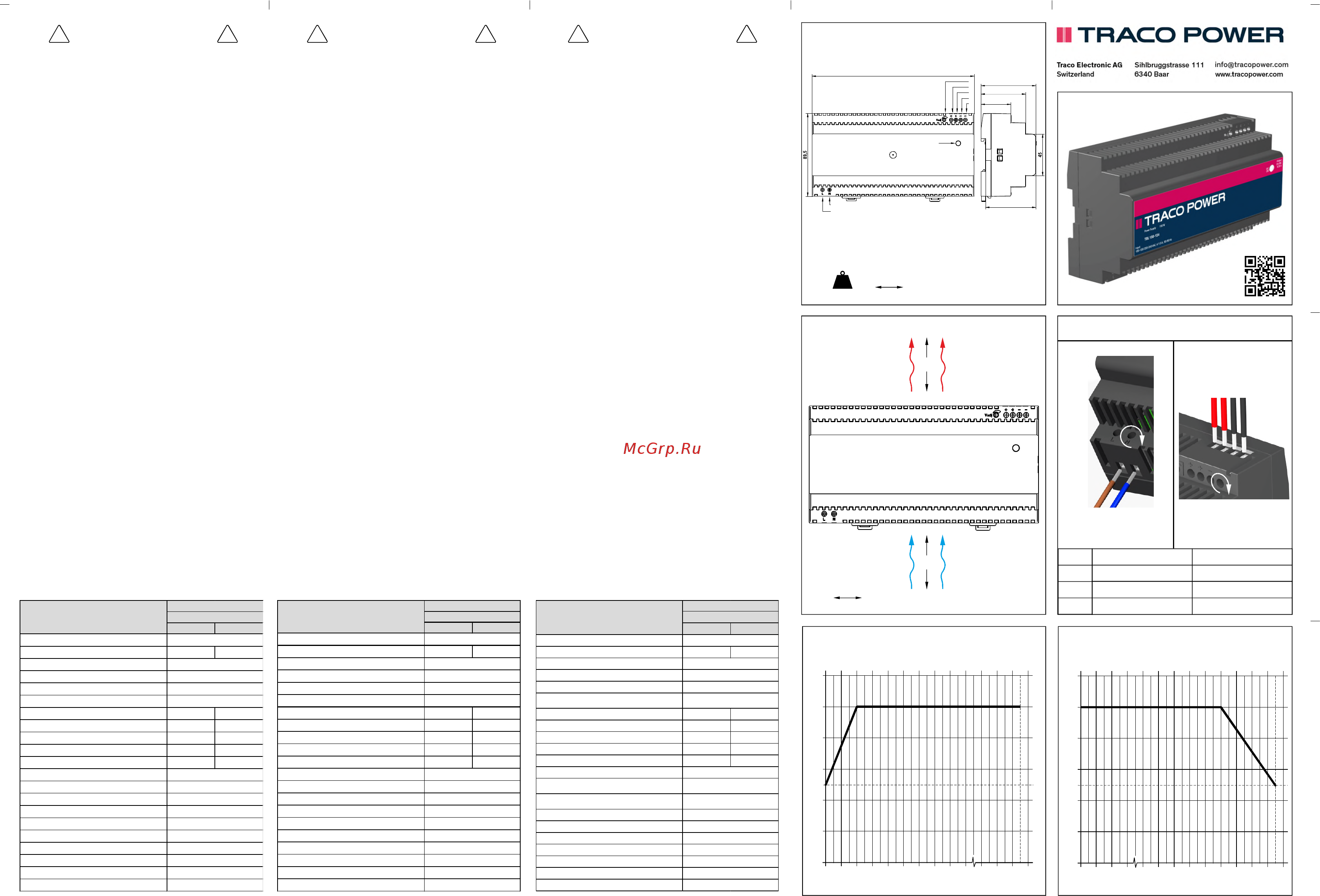 TRACO POWER TBL150-112 [2/2] Especificaciones