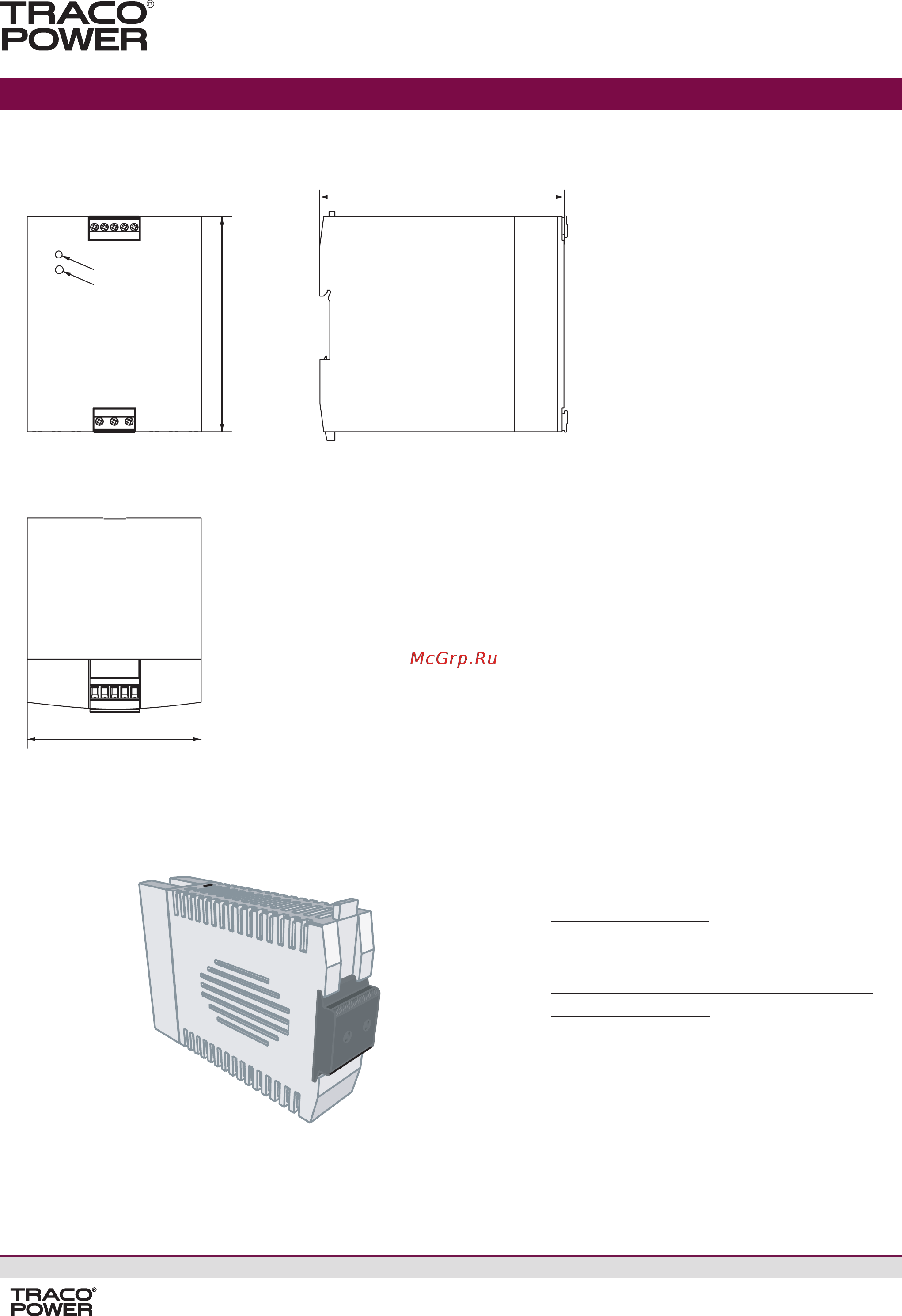 TRACO POWER TCL-REM240 [6/6] Industrial power supplies