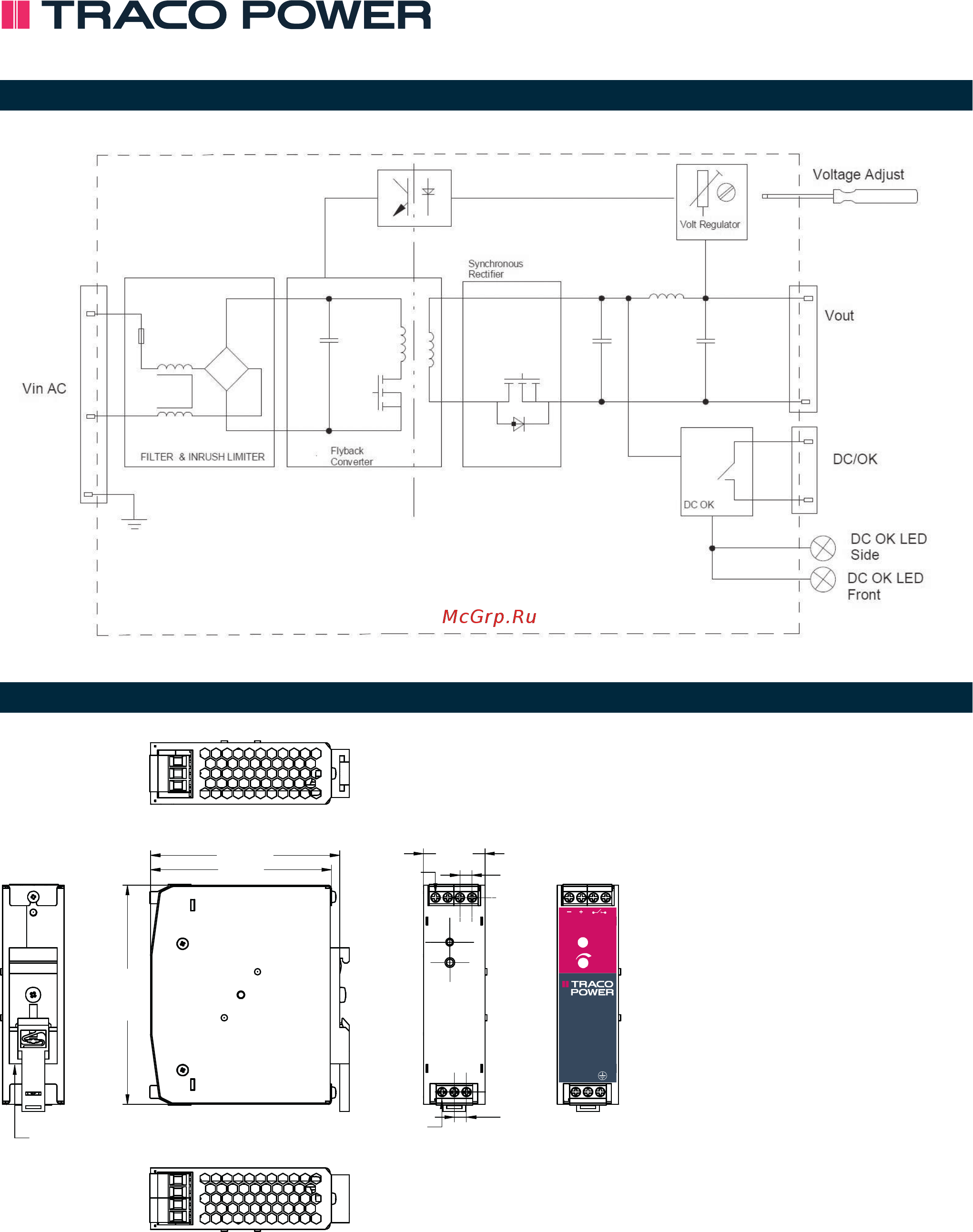 TRACO POWER TIB 080-112 [5/6] Tib 080 series 80 watt
