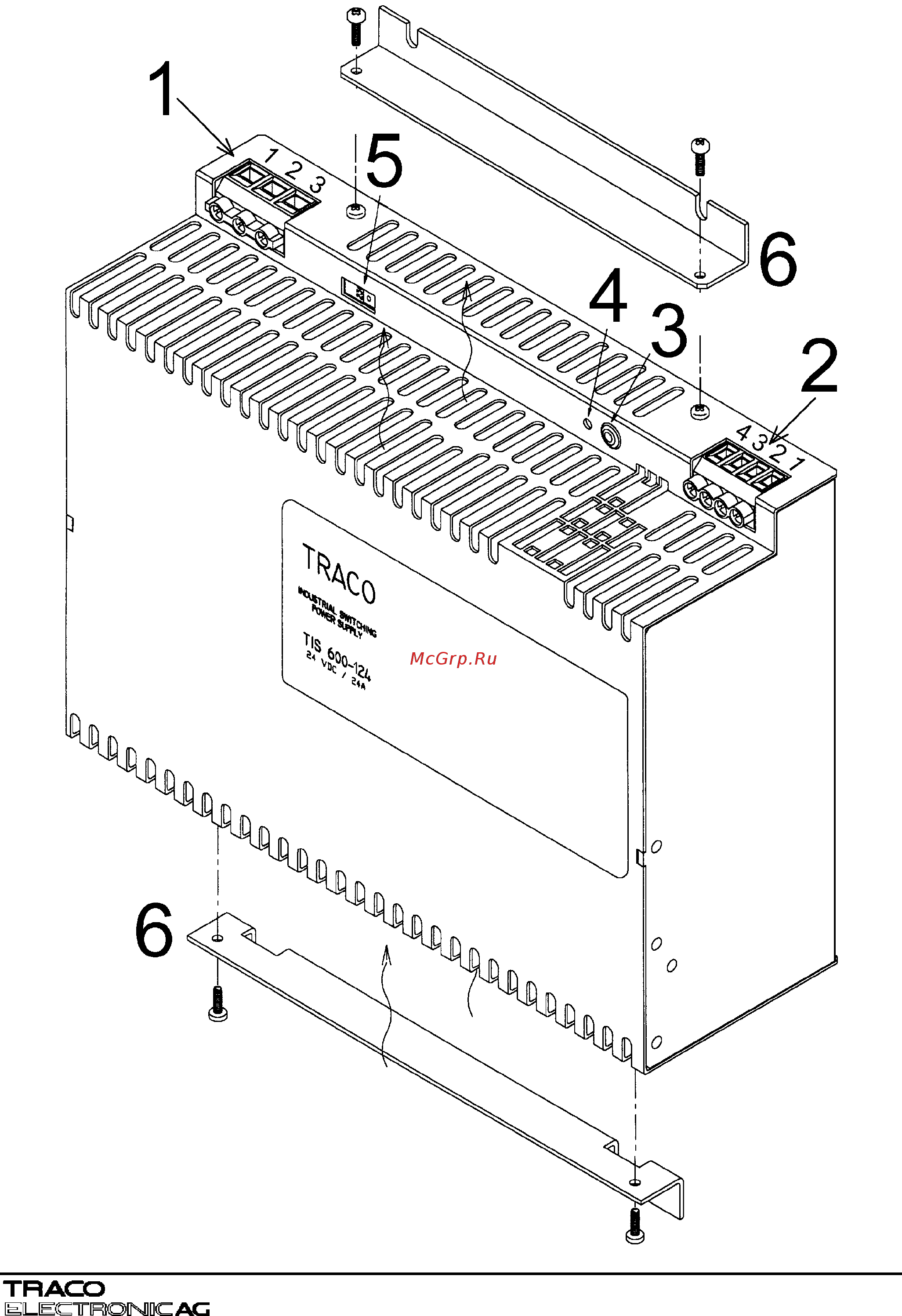 TRACO POWER TIS600-172 Документация онлайн [13/13] 546750