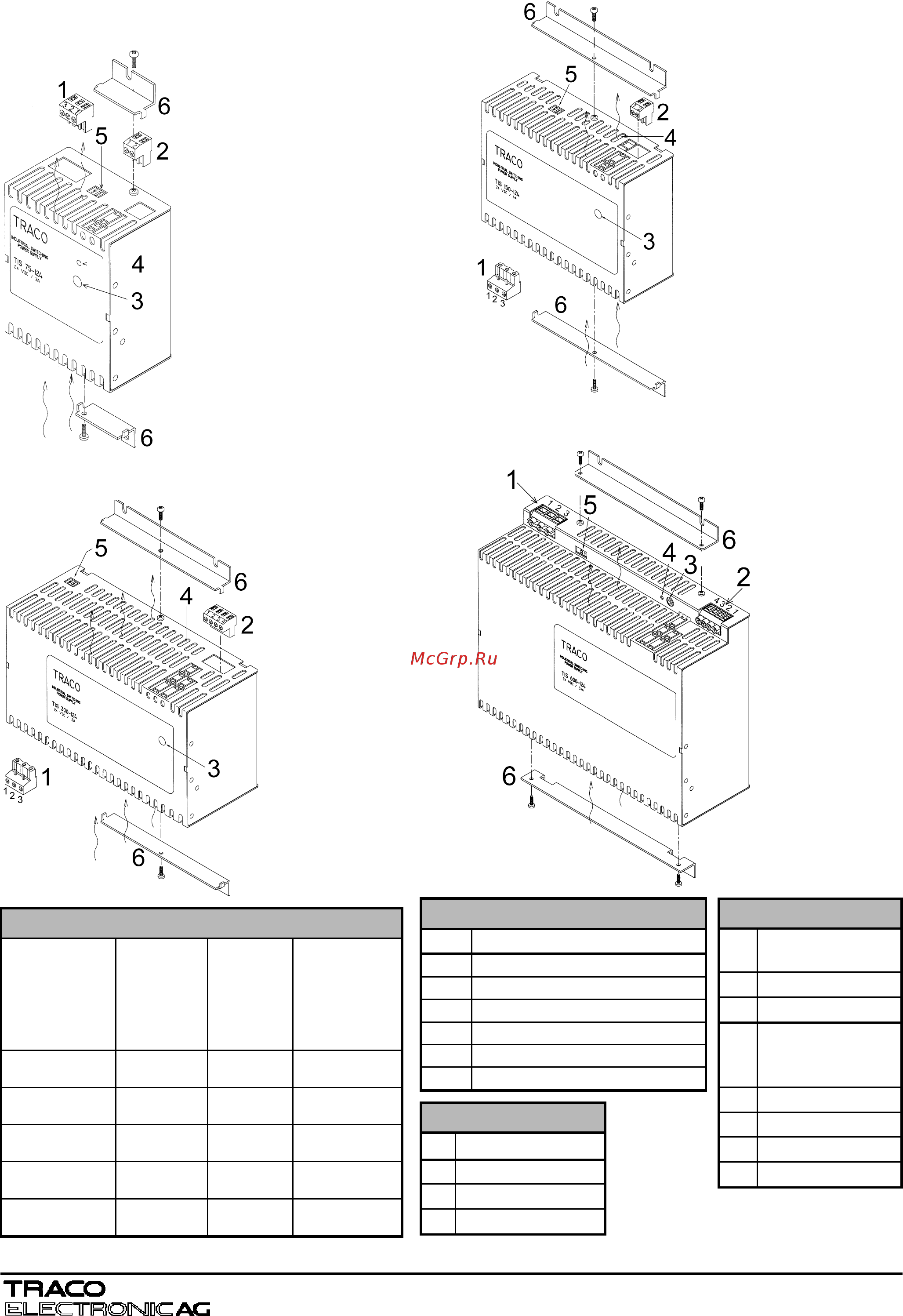 TRACO POWER TIS50-112 [2/13] Dimensions drawings massbilder schémas cotés
