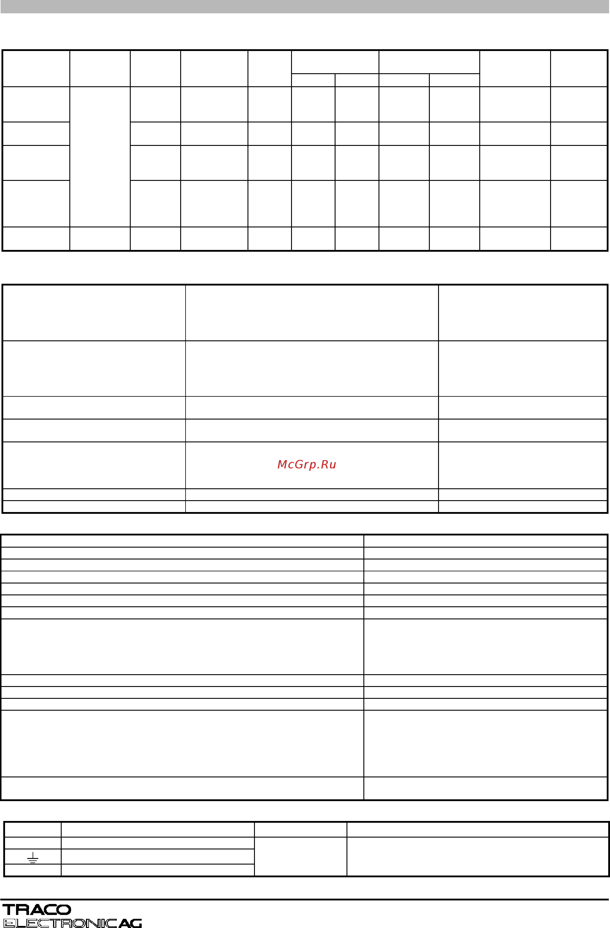 TRACO POWER TIS50-112 [5/13] Technical specifications