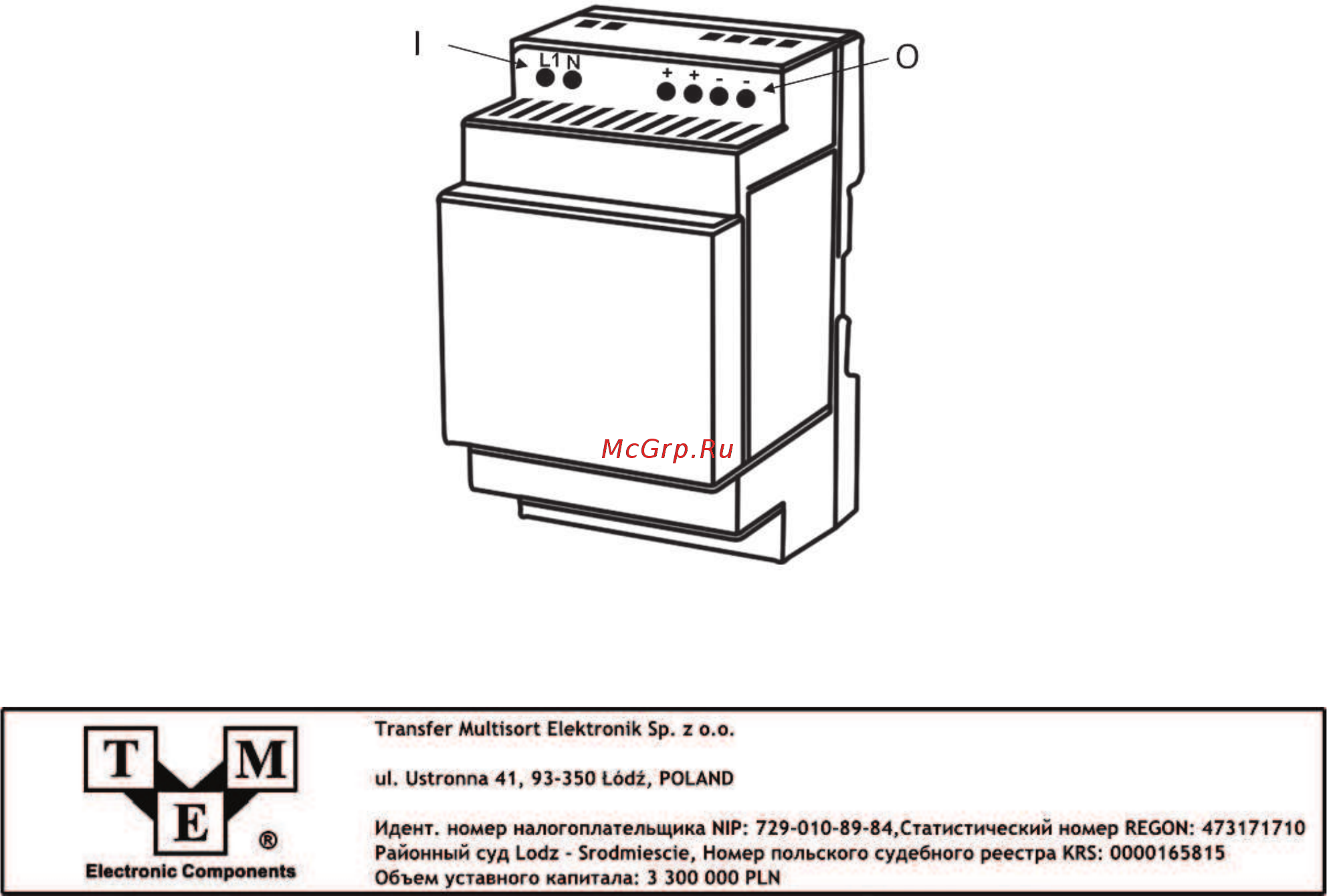 TRACO POWER TSP–BCM12 Инструкция по эксплуатации онлайн