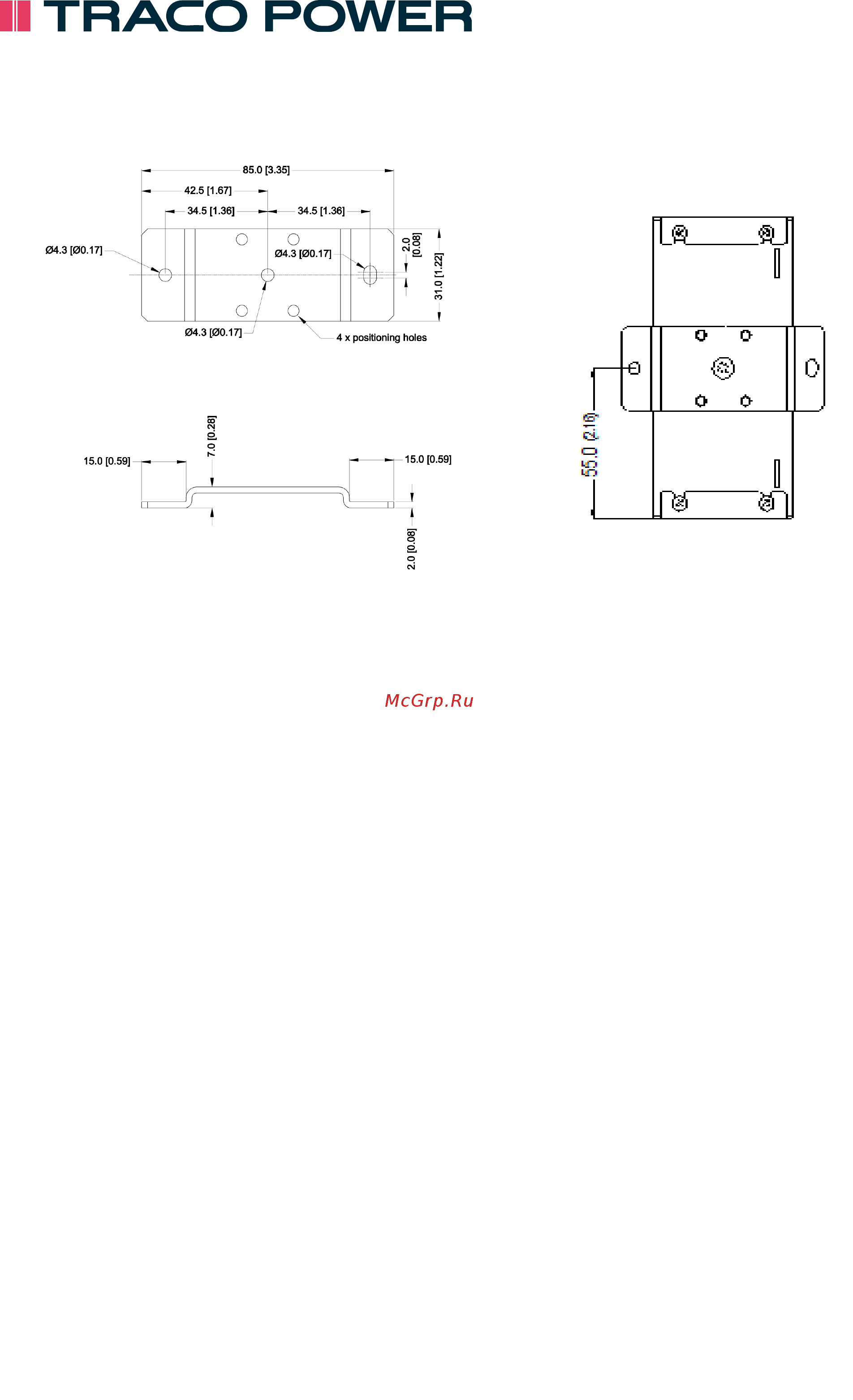 TRACO POWER TSP–BCM24A [7/7] Wall mounting brackets tsp wmk01 for tsp bcm12 tsp bcm24 tsp bcm24a tsp bcm48 tsp bcm48a
