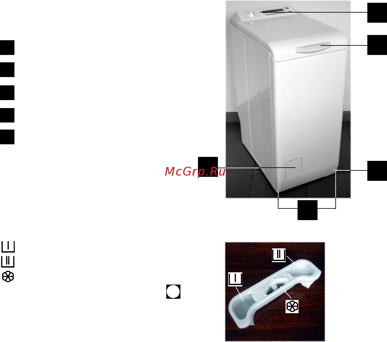 Electrolux EWT 13921 W [7/37] Описаниеѝприбора
