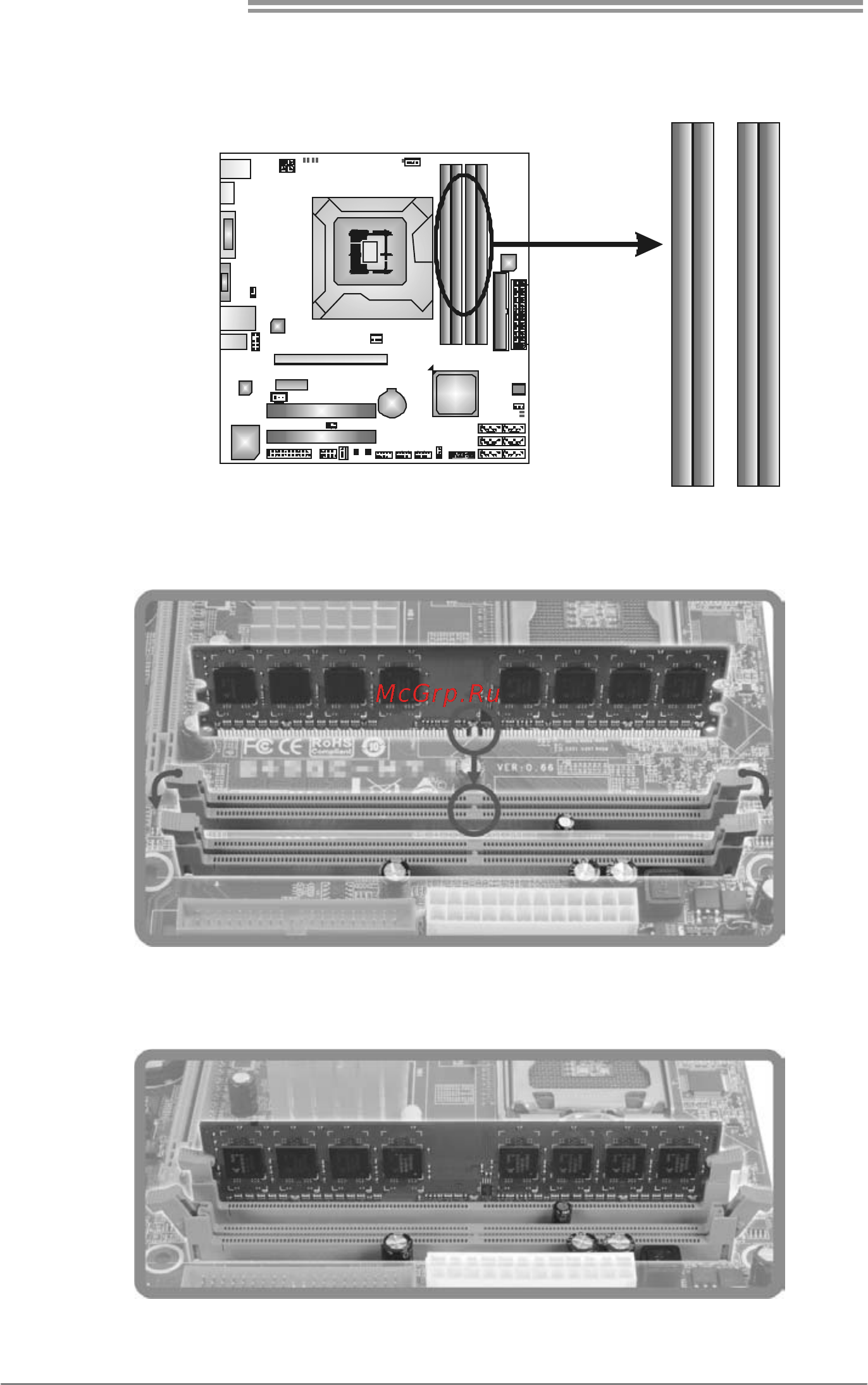 Biostar TH55B HD Версия 6.x [10/61] A memory modules