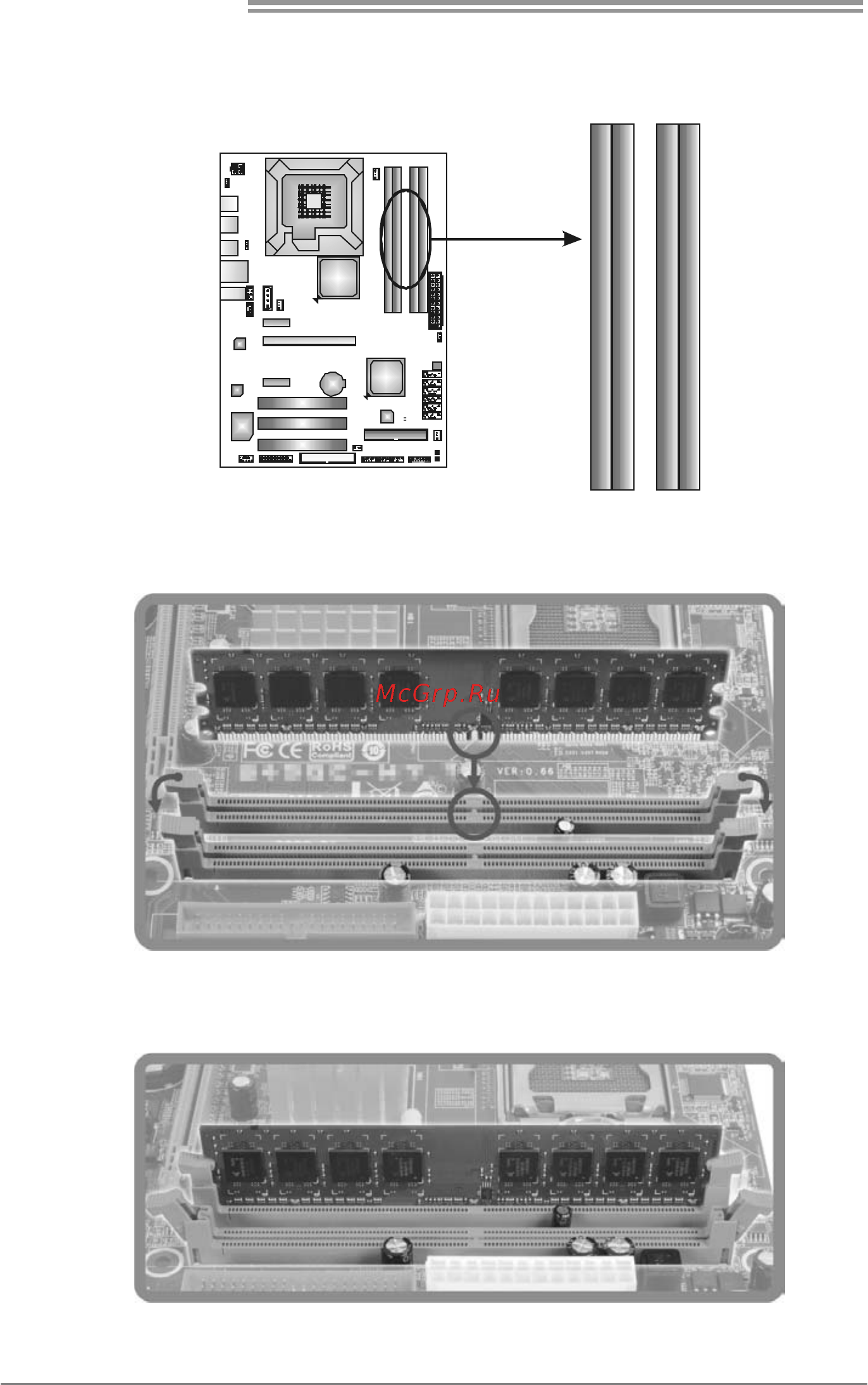 Biostar TP43D2-A7 Версия 6.x [10/61] A memory modules