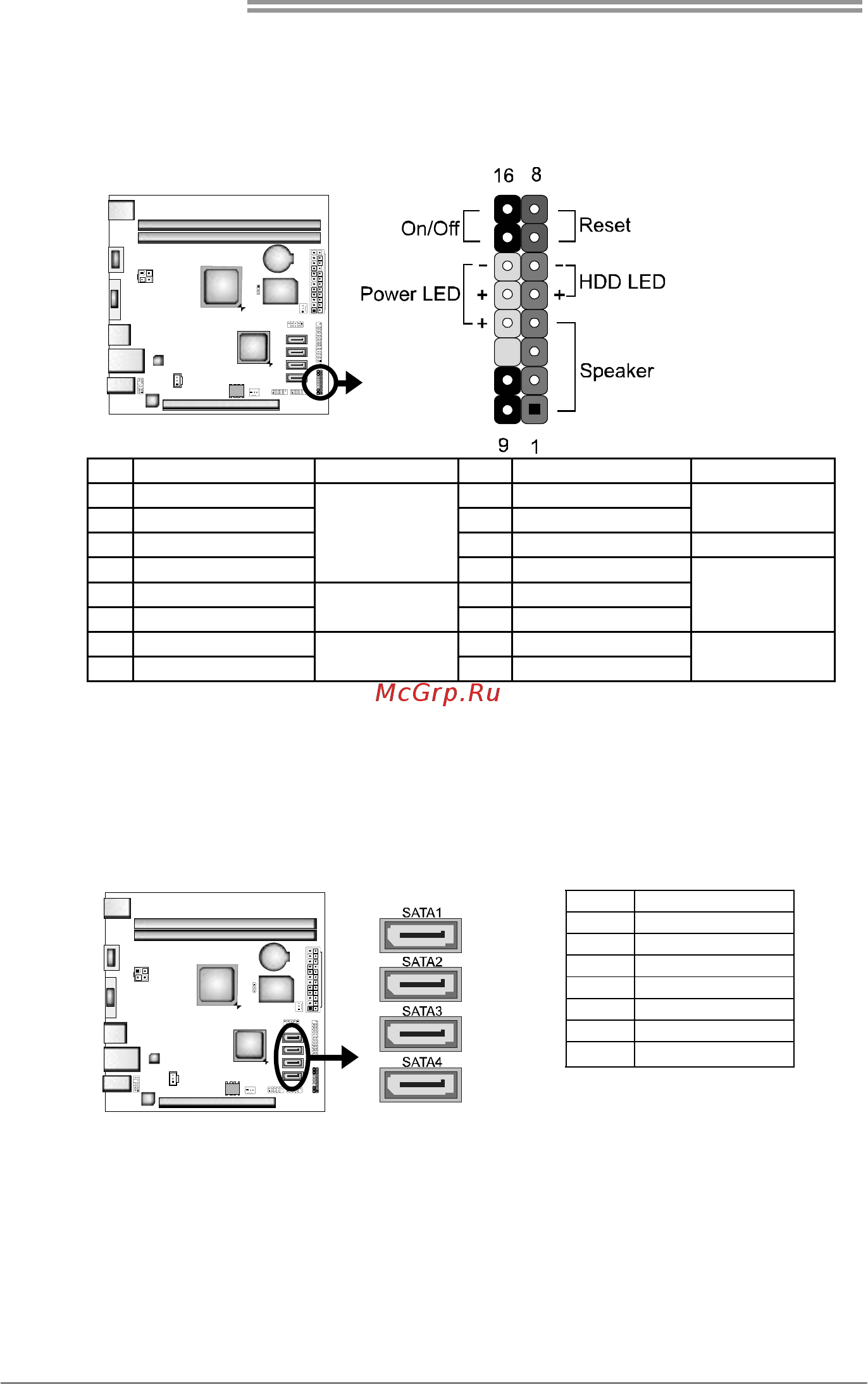 Biostar NM70I-847 Версия 6.x [12/36] Panel1 front panel header