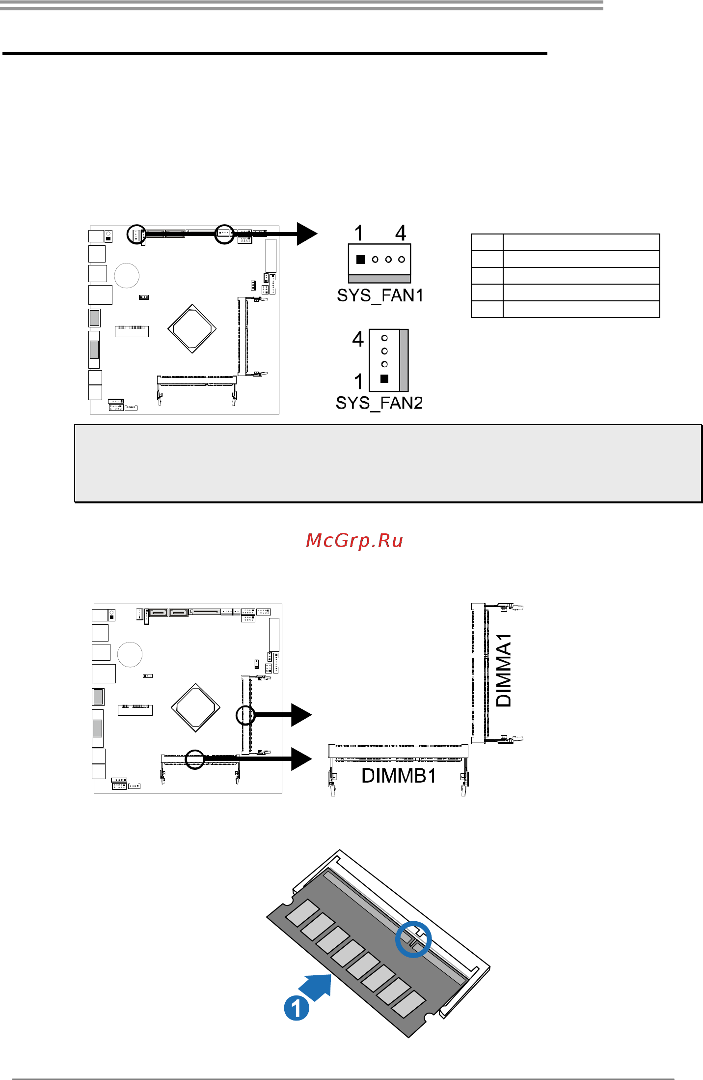 Biostar J1800TH Версия 6.x [7/36] Connect cooling fans