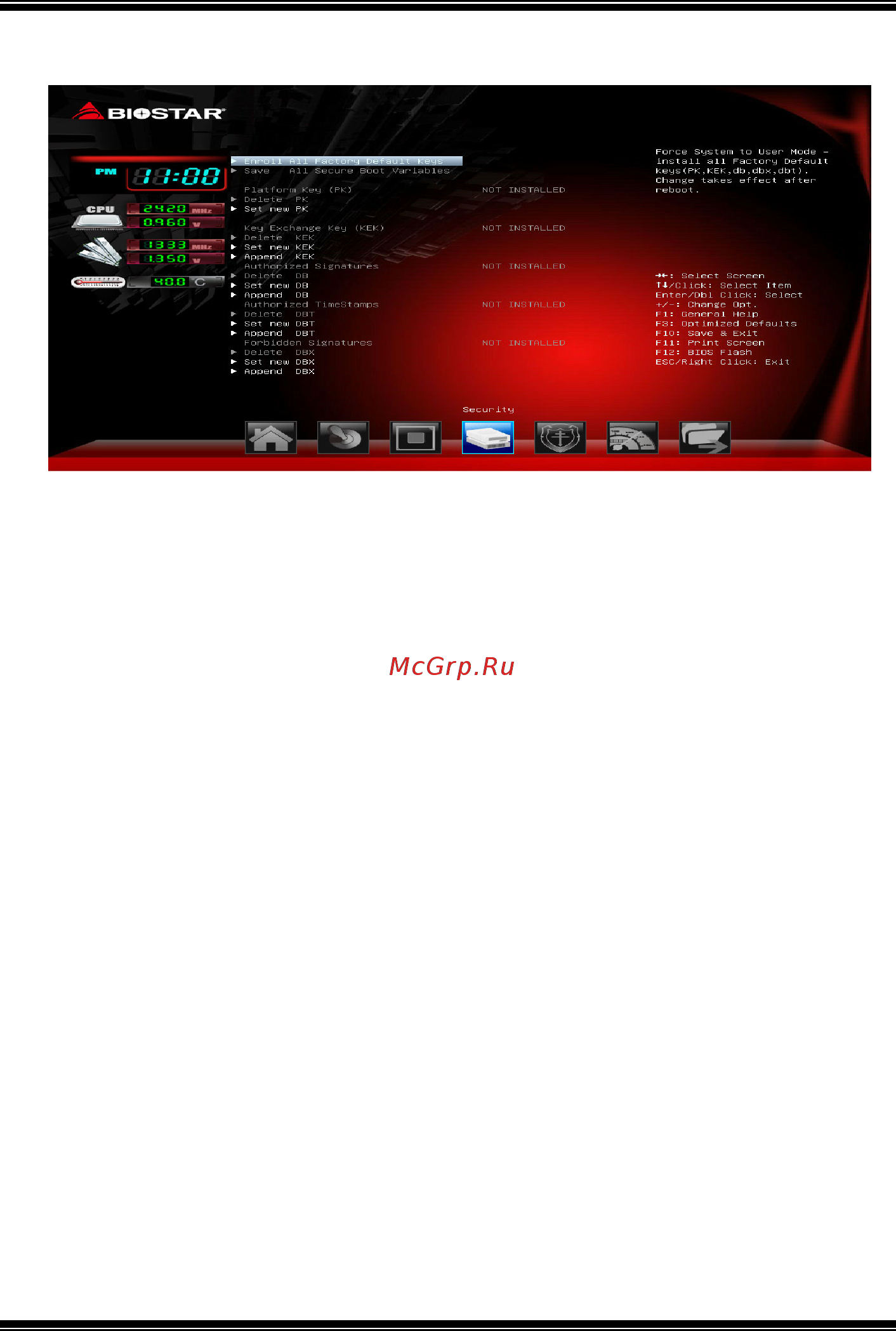 Biostar J1900MH Версия 7.x [23/27] Intel bay trail micro atx motherboard uefi bios manual