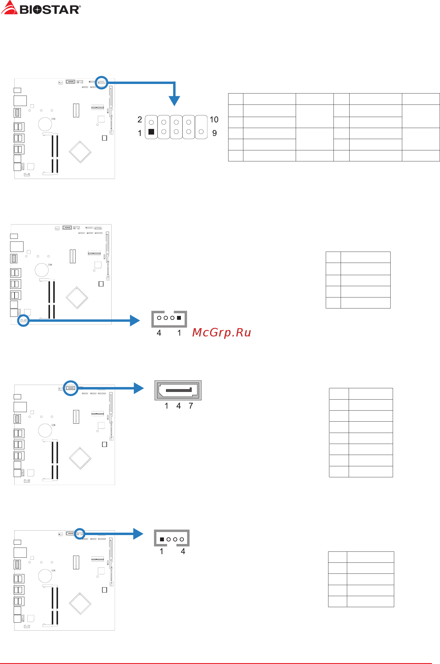 Biostar J4105TH Версия 6.x [12/55] Jpanel1 front panel header