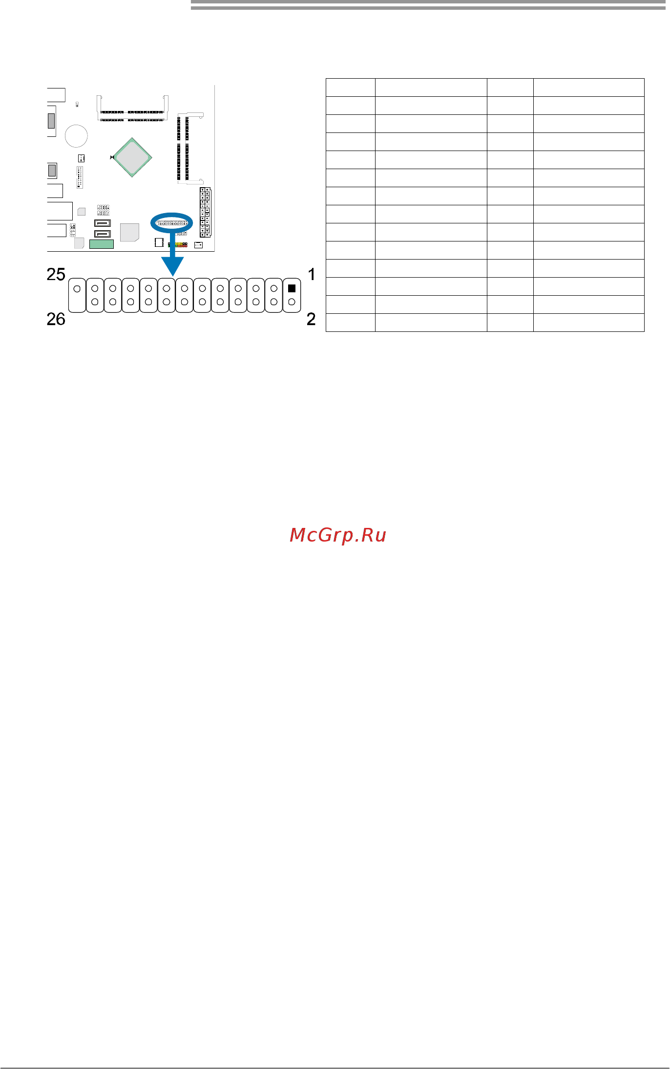 Biostar N3150NH Версия 6.x [14/31] J_print1 printer port connector