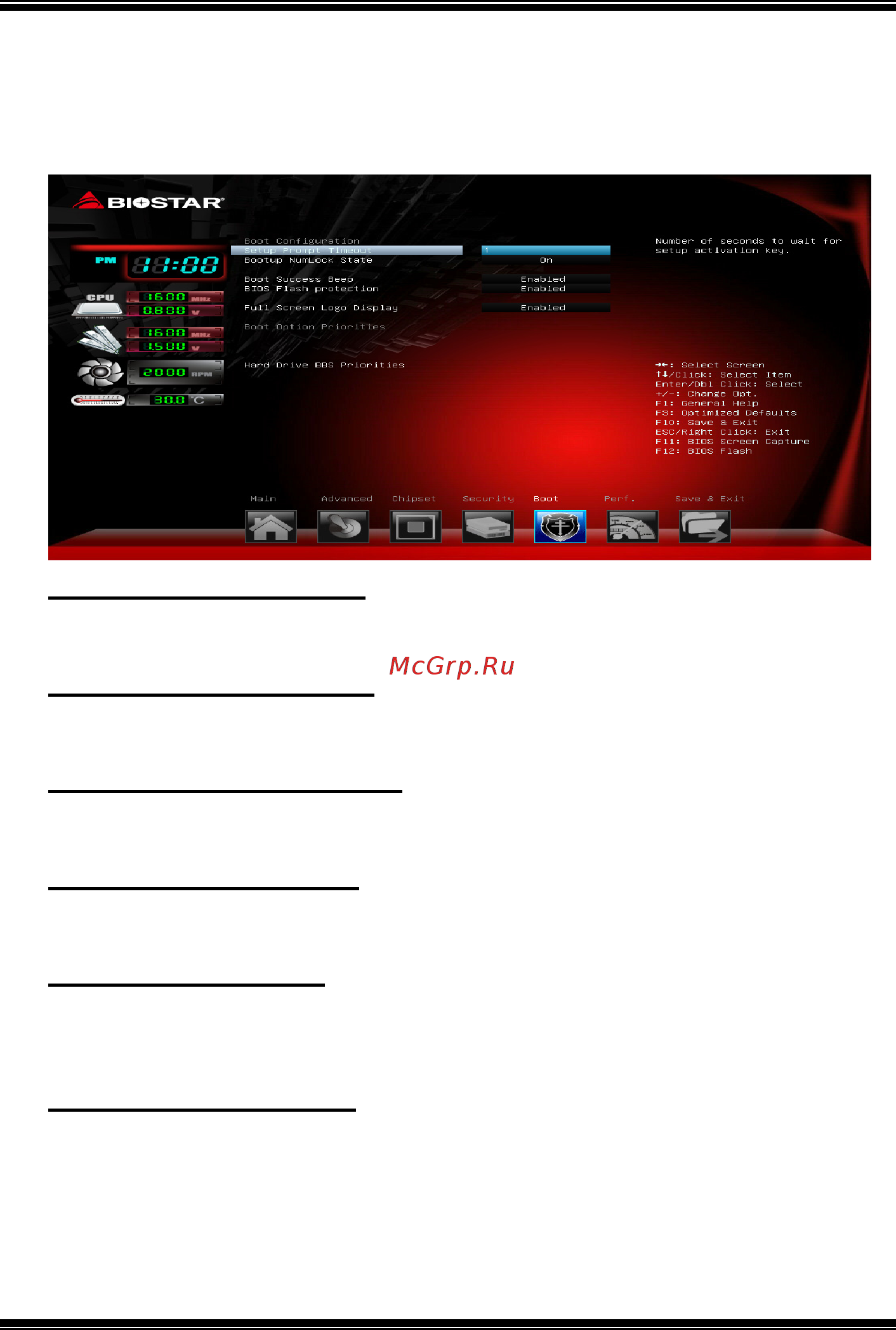 Biostar J3160MP Версия 6.x [22/25] Boot menu