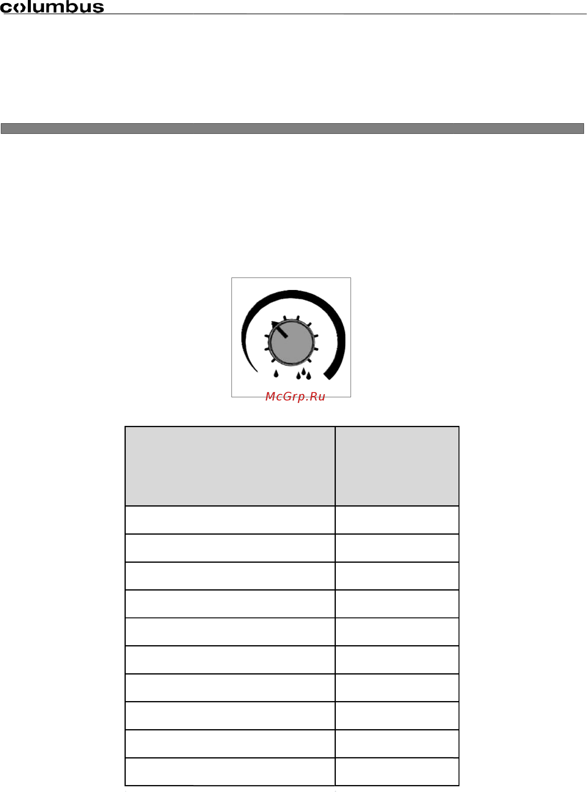Columbus RA 55 BM 40 Руководство пользователя онлайн [23/26] 547424