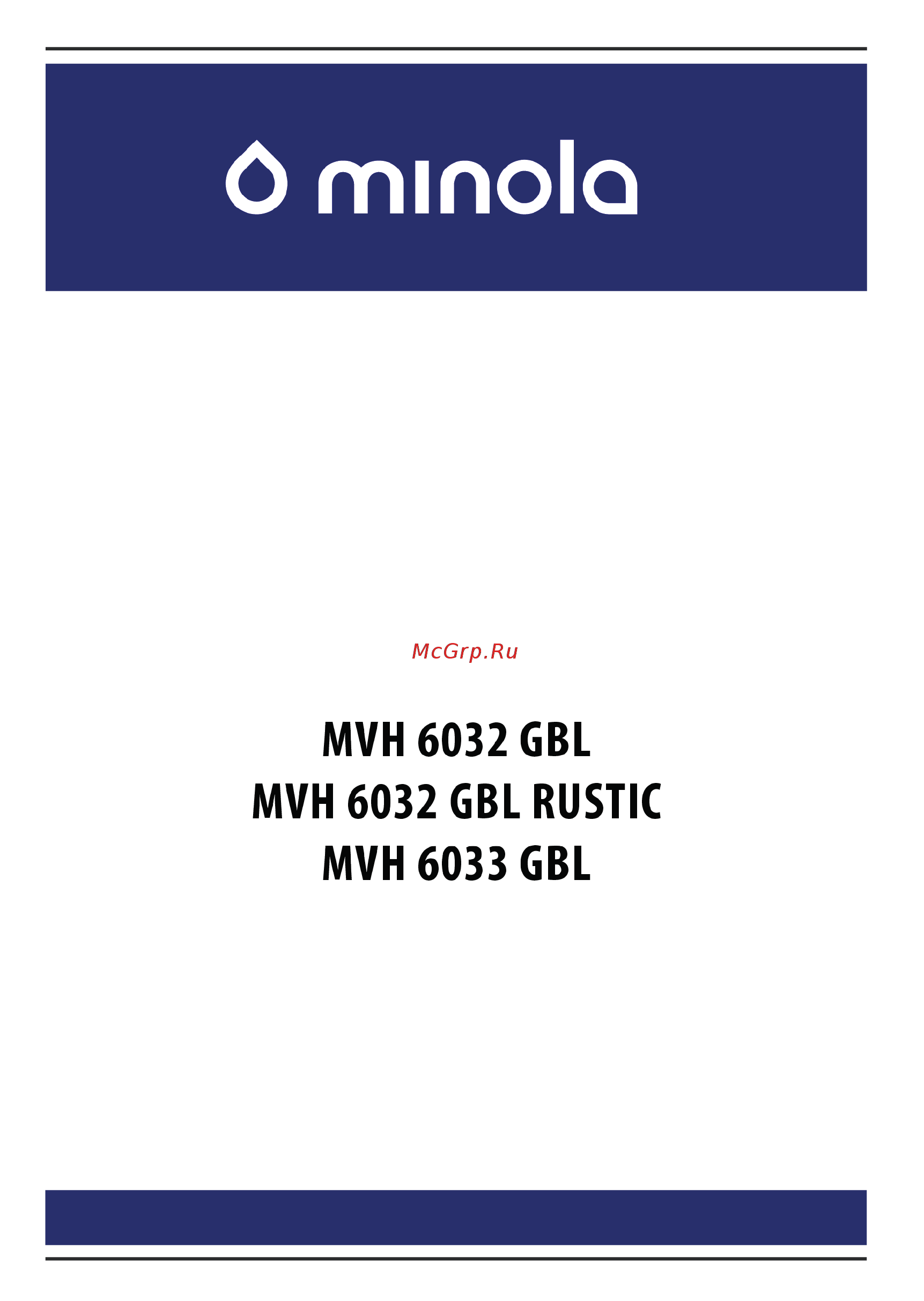 Minola MVH 6033 GBL Инструкция по эксплуатации онлайн [24/67] 547538