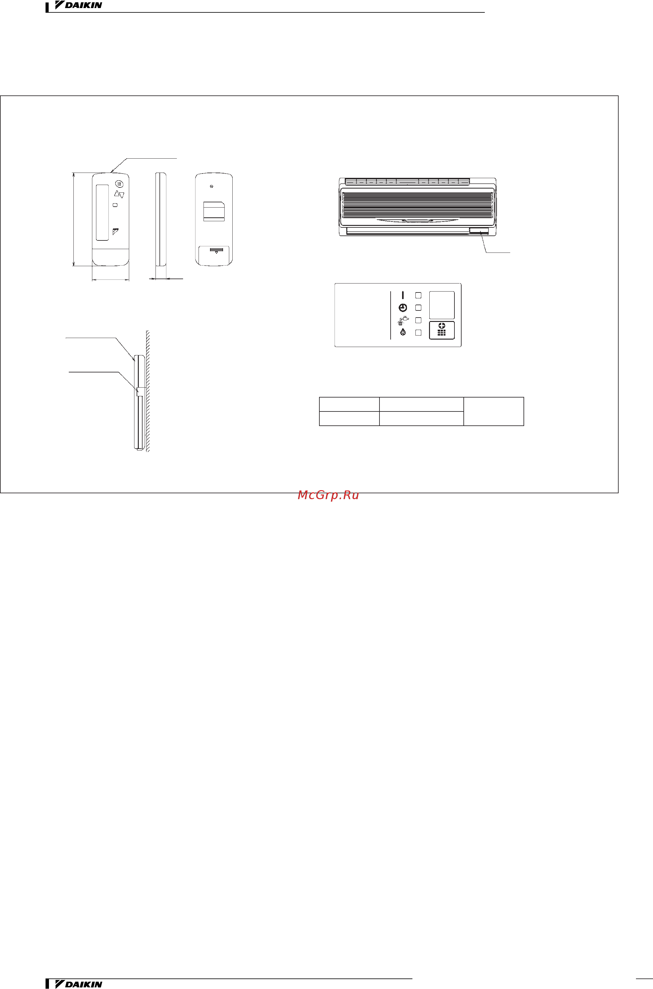 Daikin REYQ34MY1B [202/206] Инфракрасный пульт дистанционного управления brc7e618 619