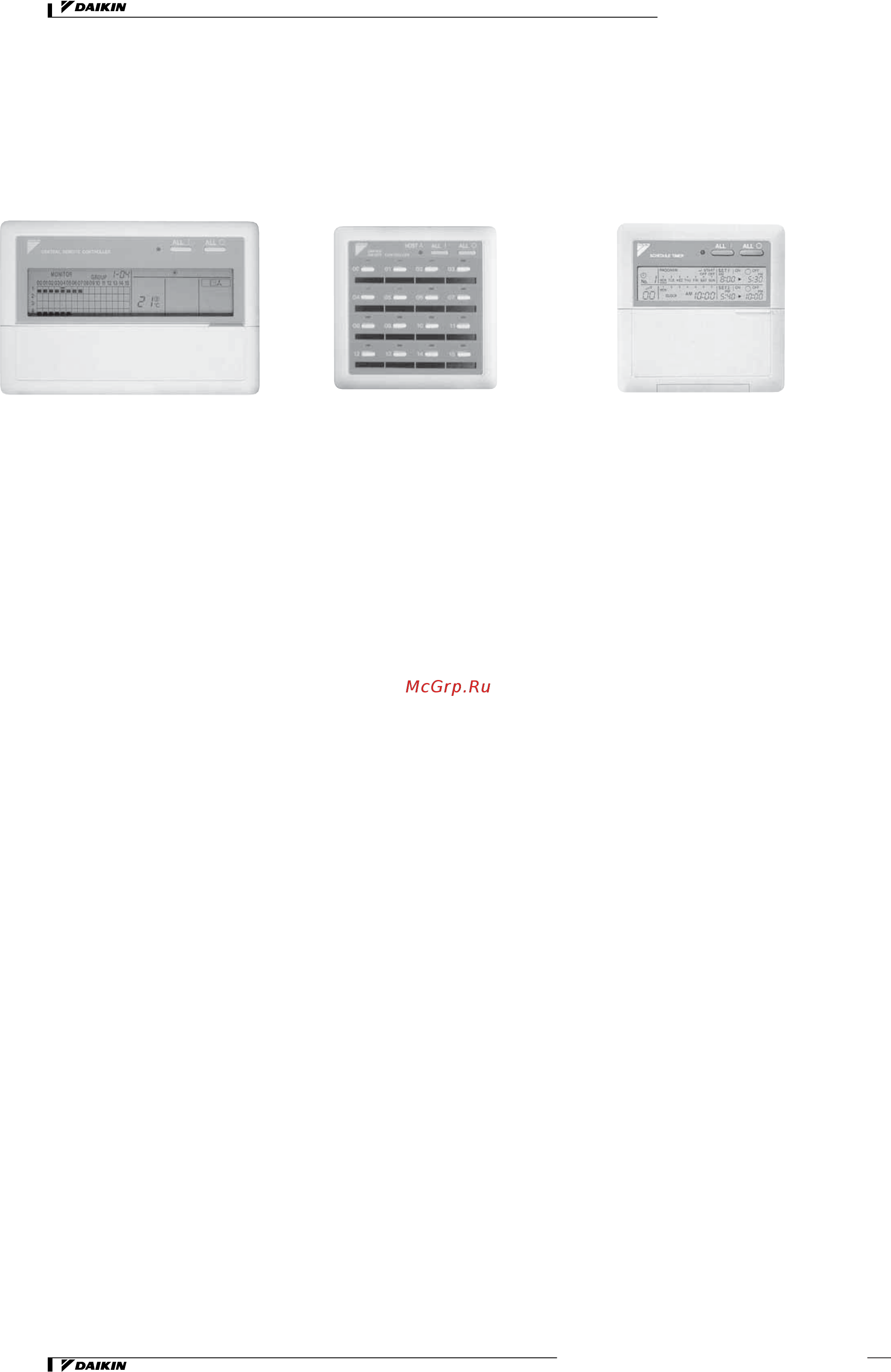 Daikin REYQ36MY1B [204/206] Краткое описание централизованных систем управления