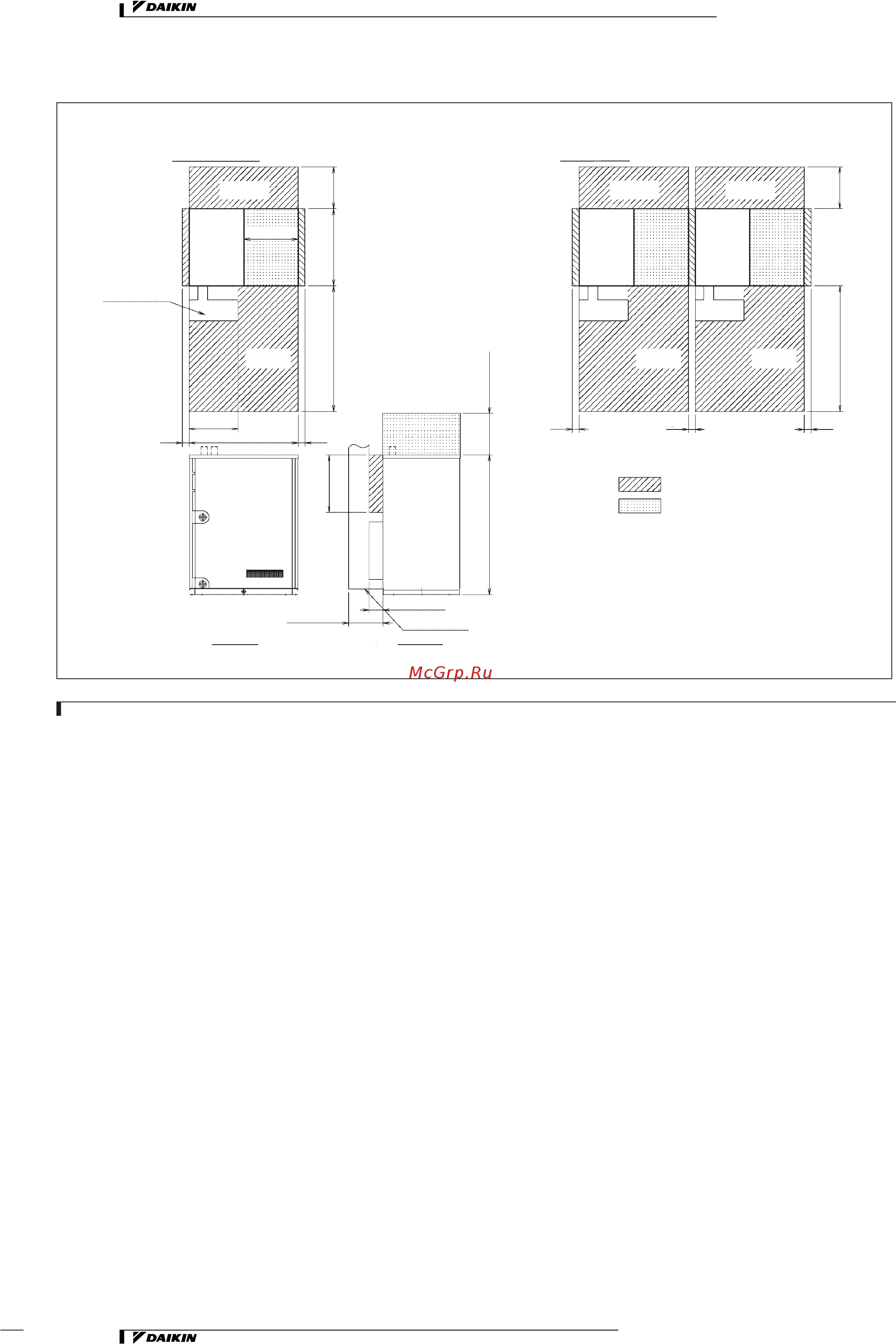 Daikin REYQ12MY1B [95/206] Габаритные и установочные размеры