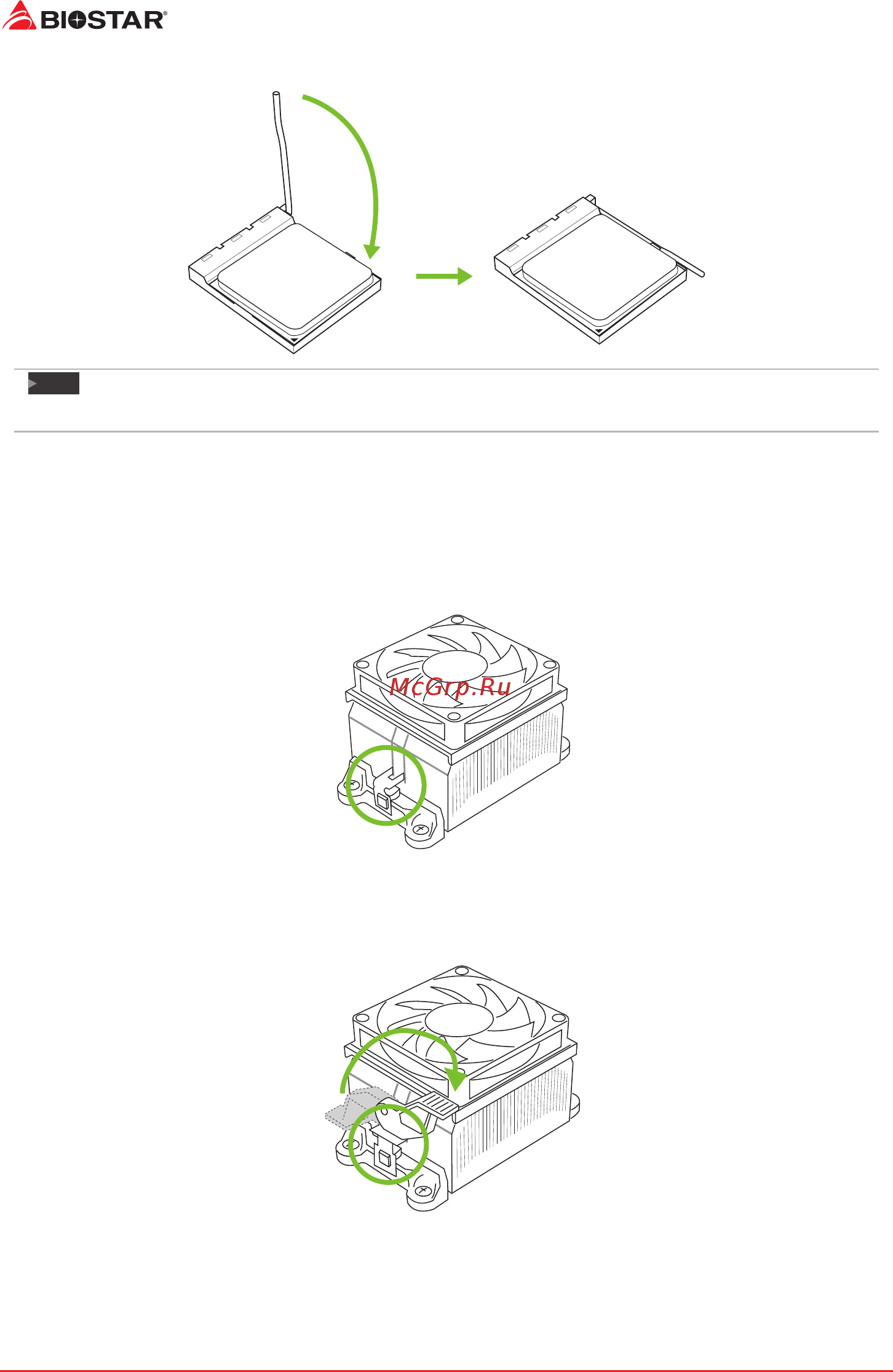Biostar B450MX Версия 6.0 [8/93] Install a heatsink