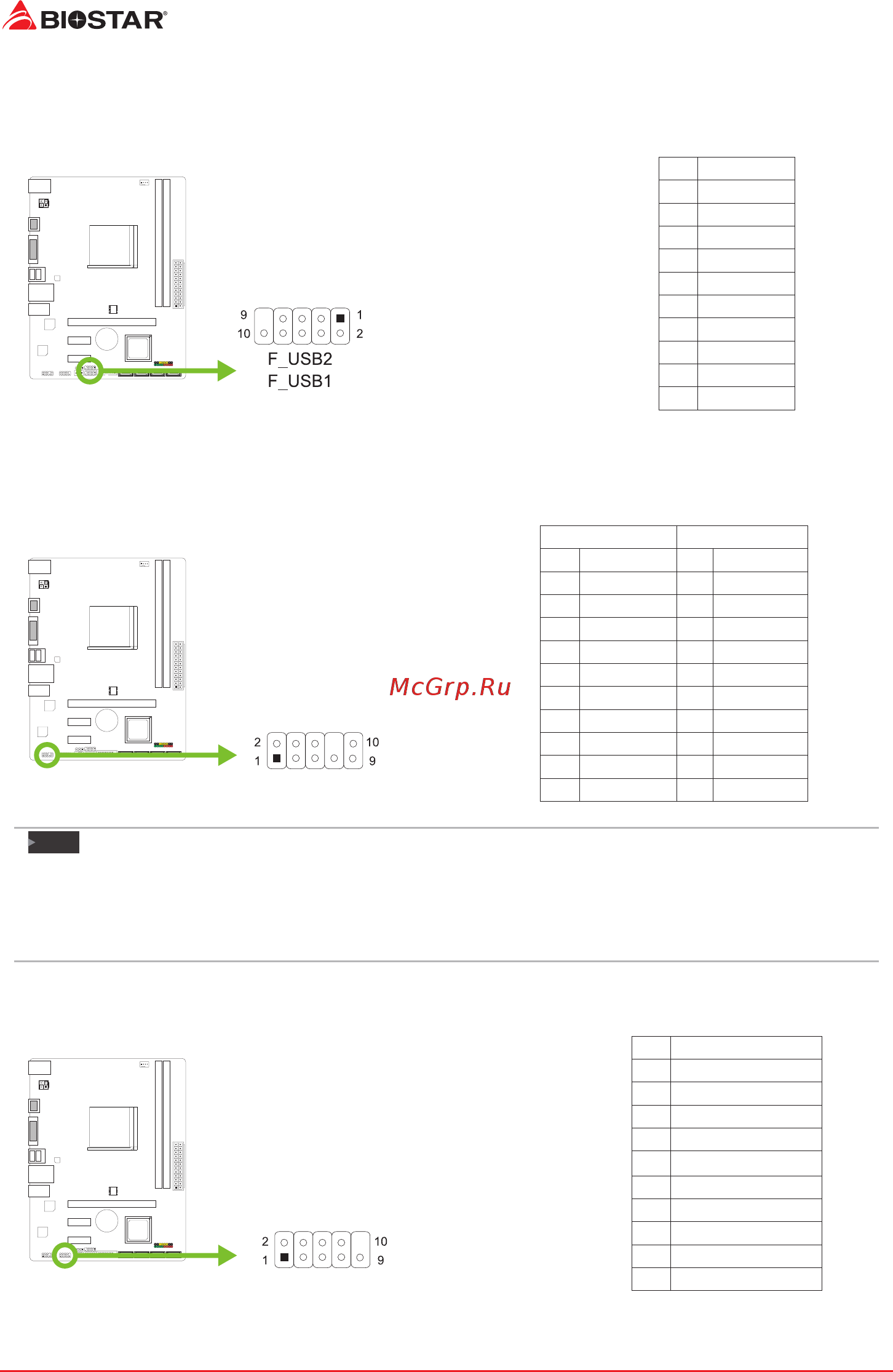 Biostar A320MH Версия 6.7 [16/82] F_usb1 f_usb2 header for usb 2 ports at front panel