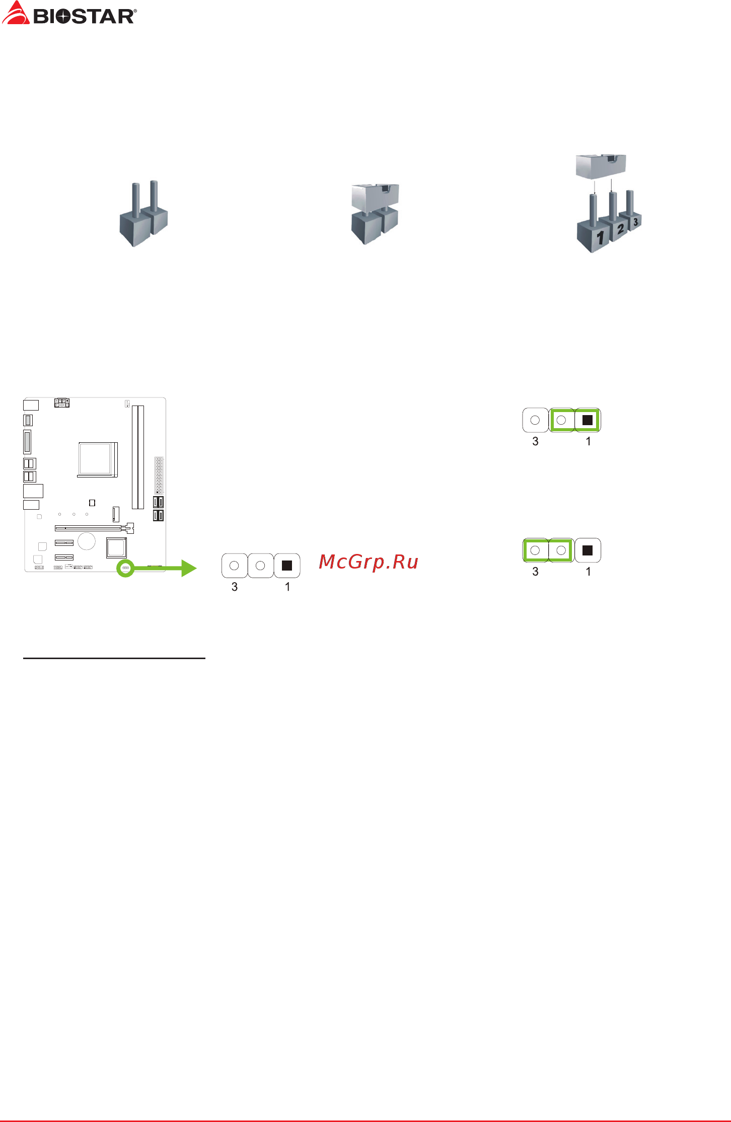 Biostar A32M2 Версия 6.0 [14/93] Jumper switch setting