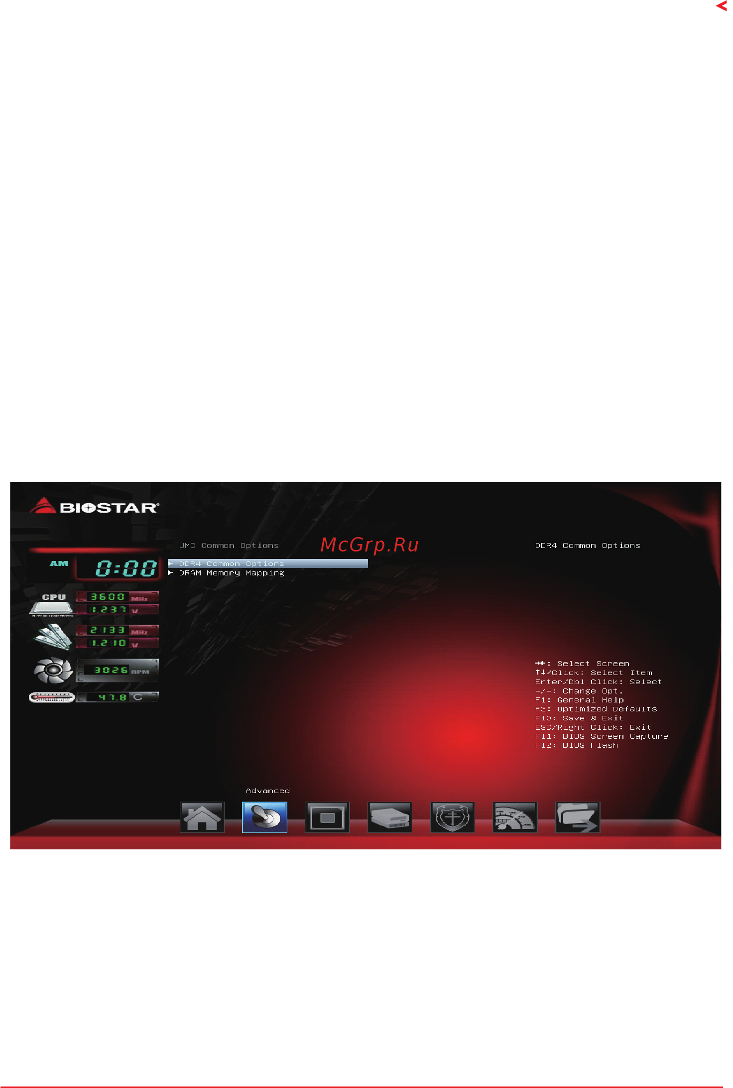 Biostar A320MH PRO Версия 6.x [11/37] Umc common options