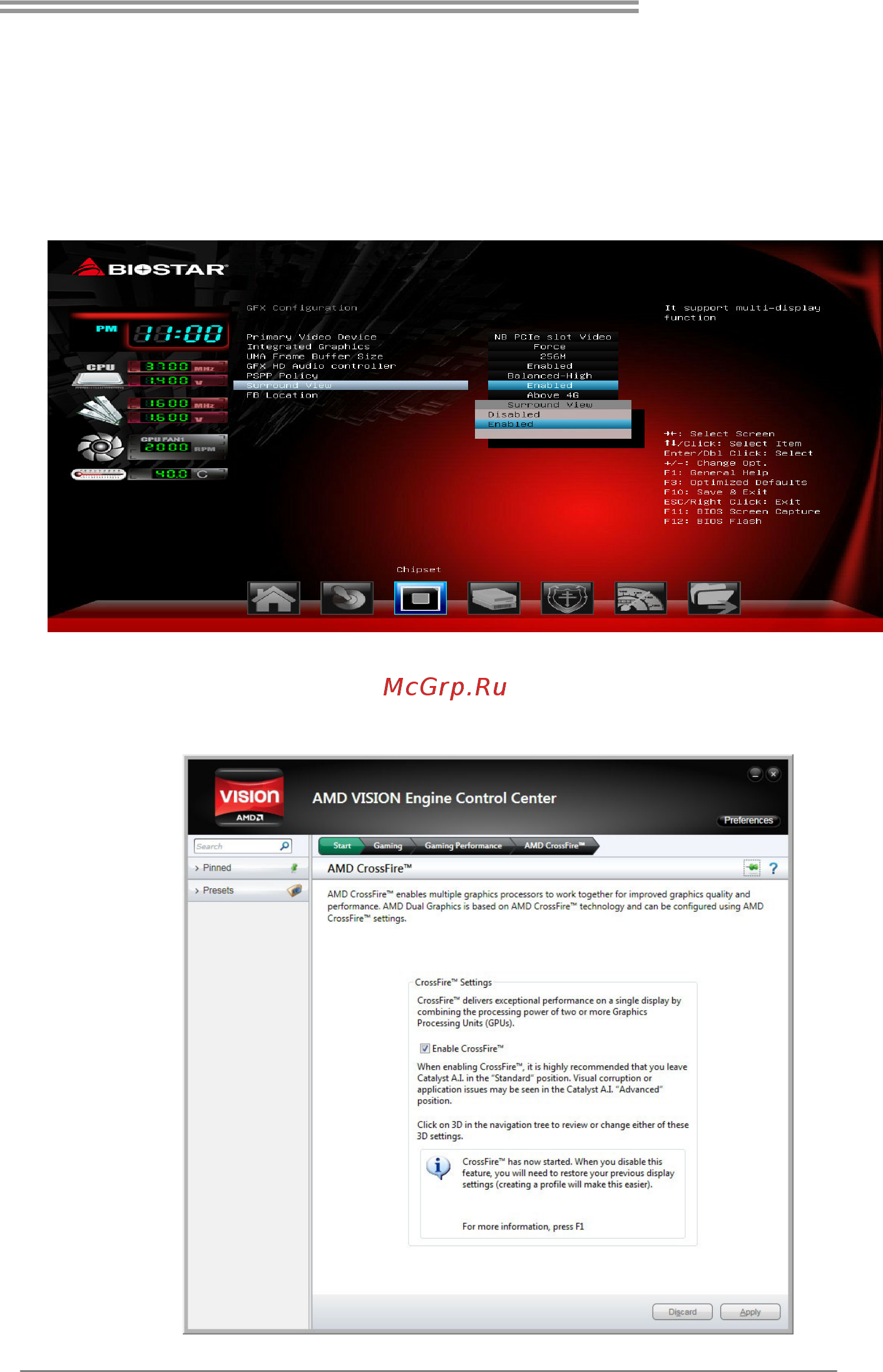 Biostar A58MDP Версия 6.2 [31/49] Amd dual graphics setup