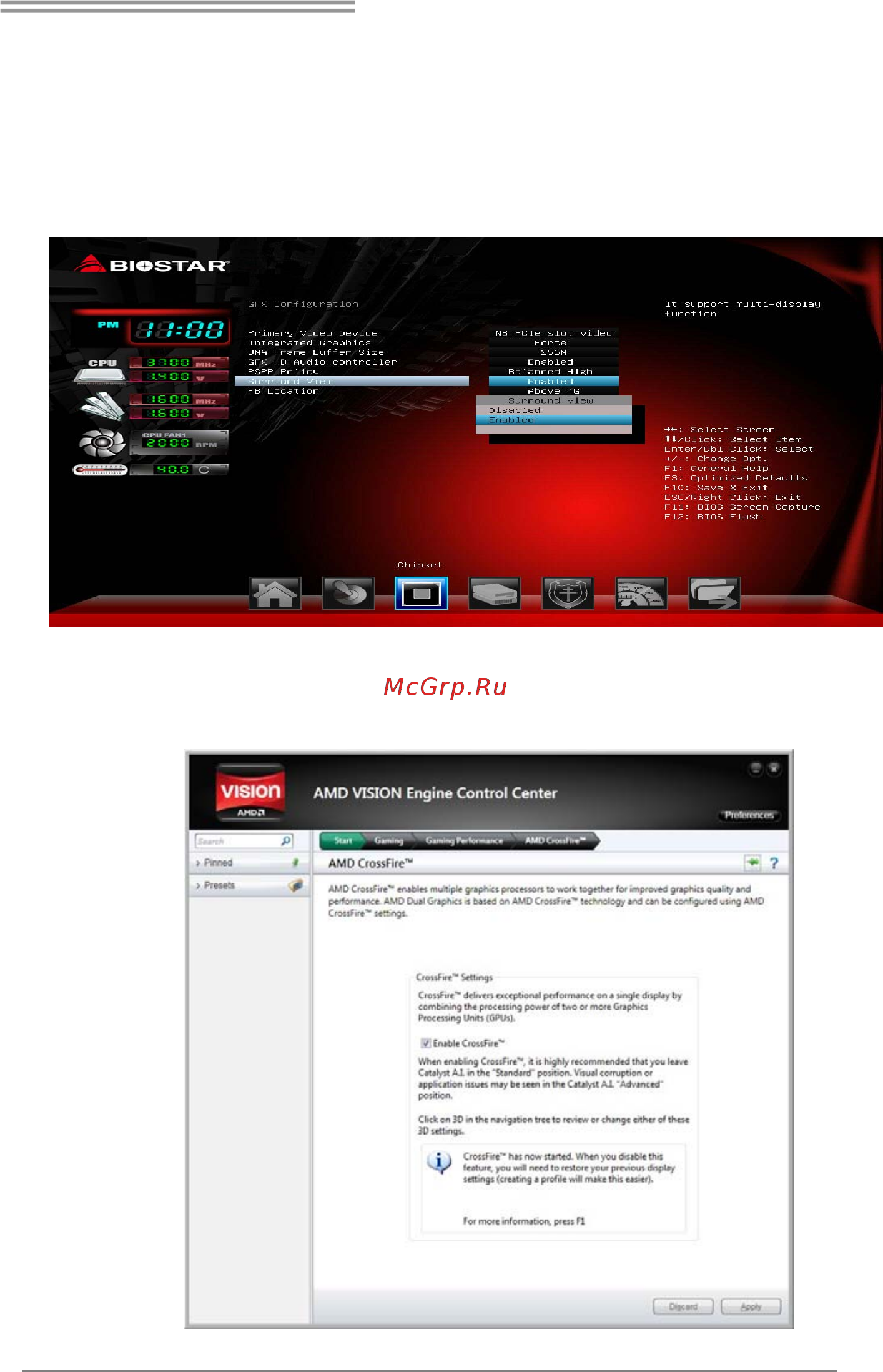 Biostar A68MLP Версия 7.0/7.3 [31/49] Amd dual graphics setup