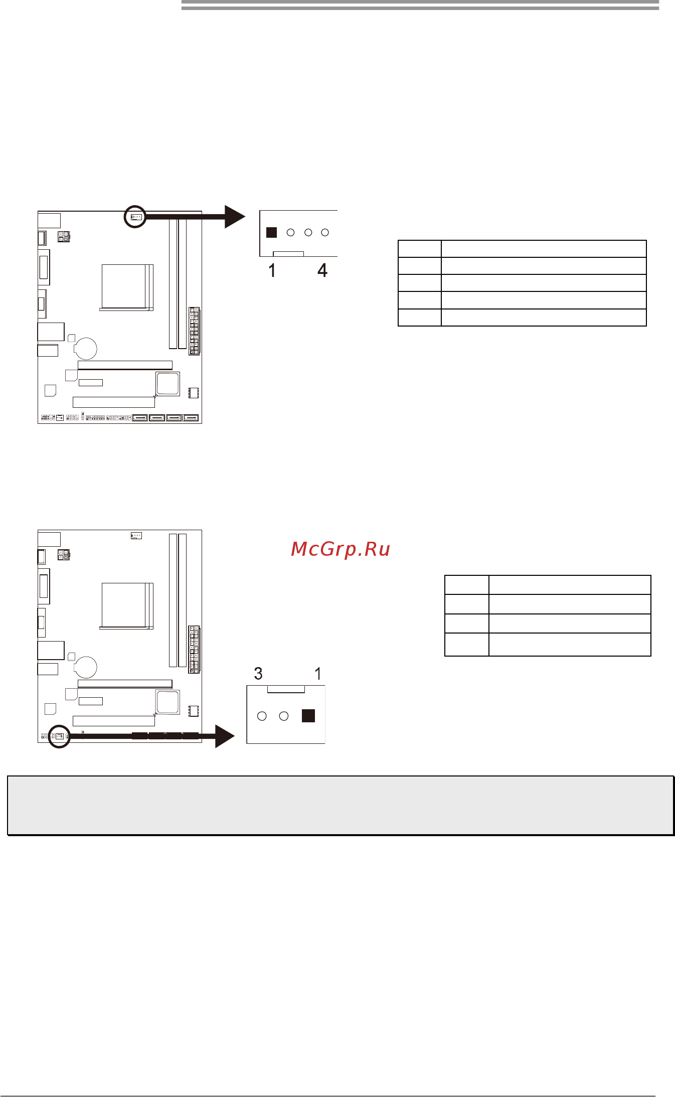 Biostar A68MGP Версия 6.x [10/50] Connect cooling fans