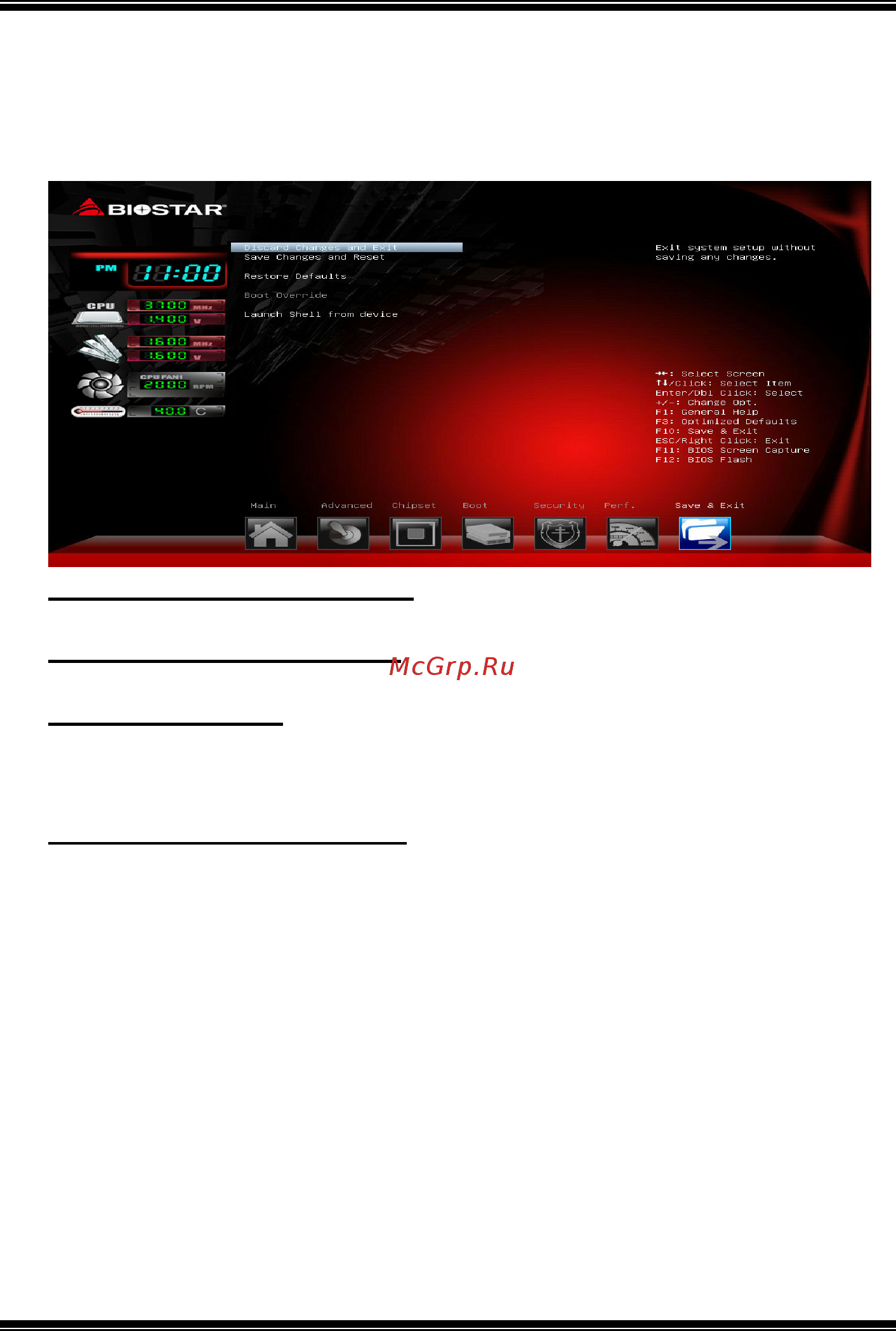 Biostar A68MHD2 Версия 6.1 [31/31] Exit menu