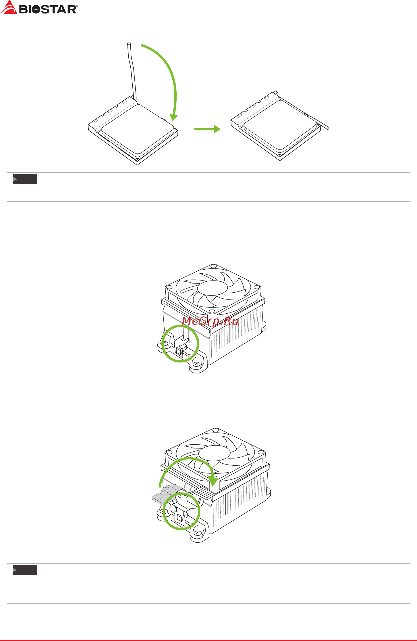 Biostar A68MHE Версия 7.4 [8/79] Install a heatsink
