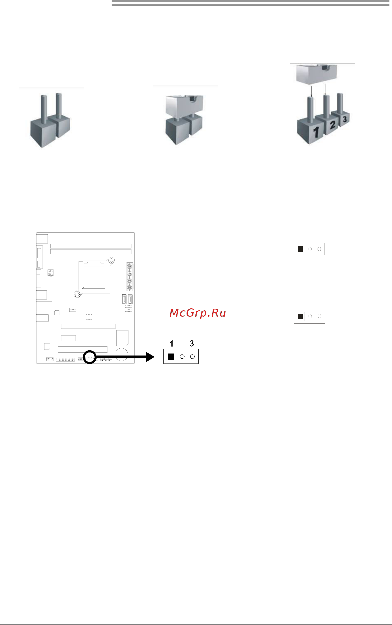 Biostar AM1MHP Версия 6.x [12/35] Jumper setting