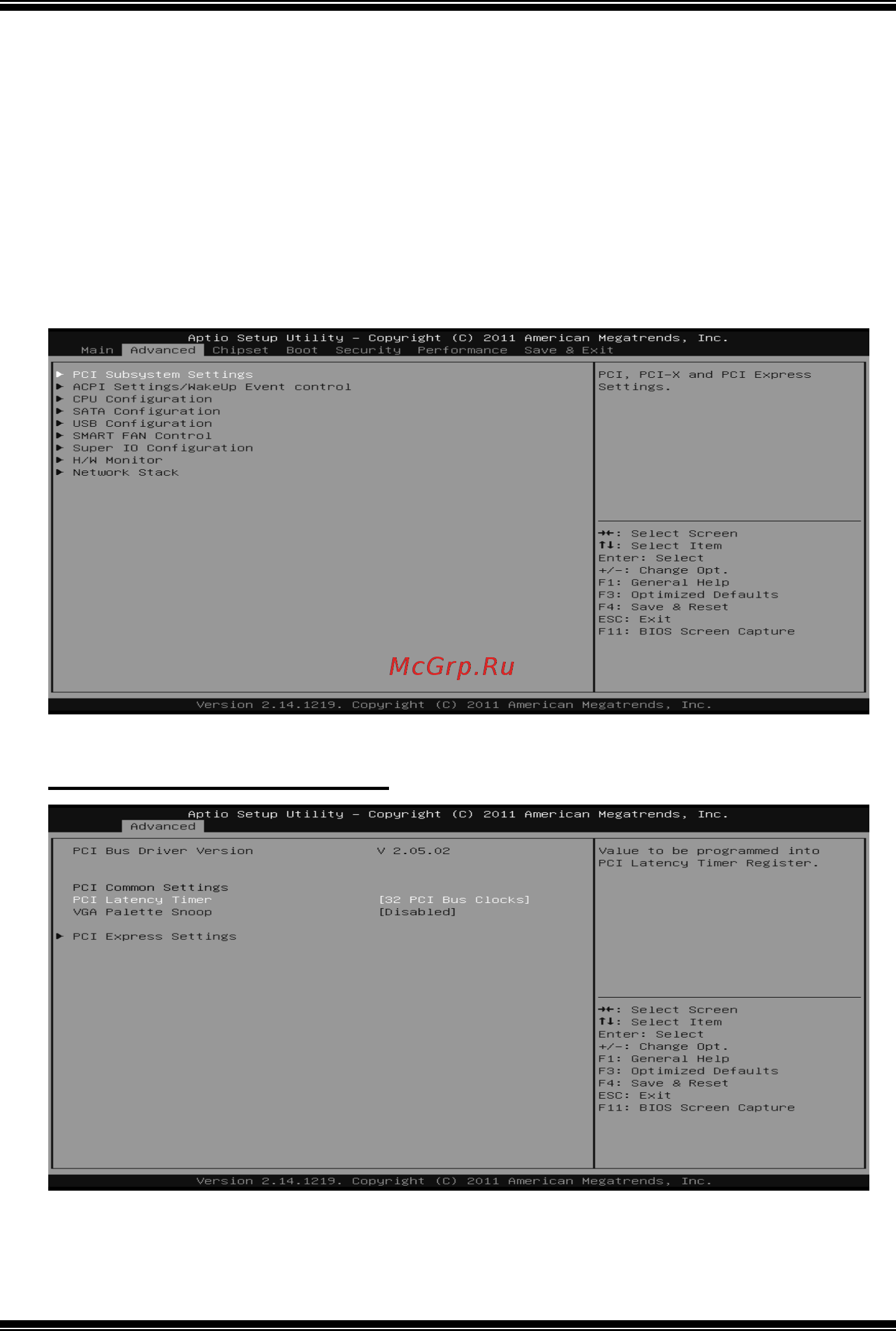 Biostar A55ML2 Версия 7.x [5/31] Advanced menu