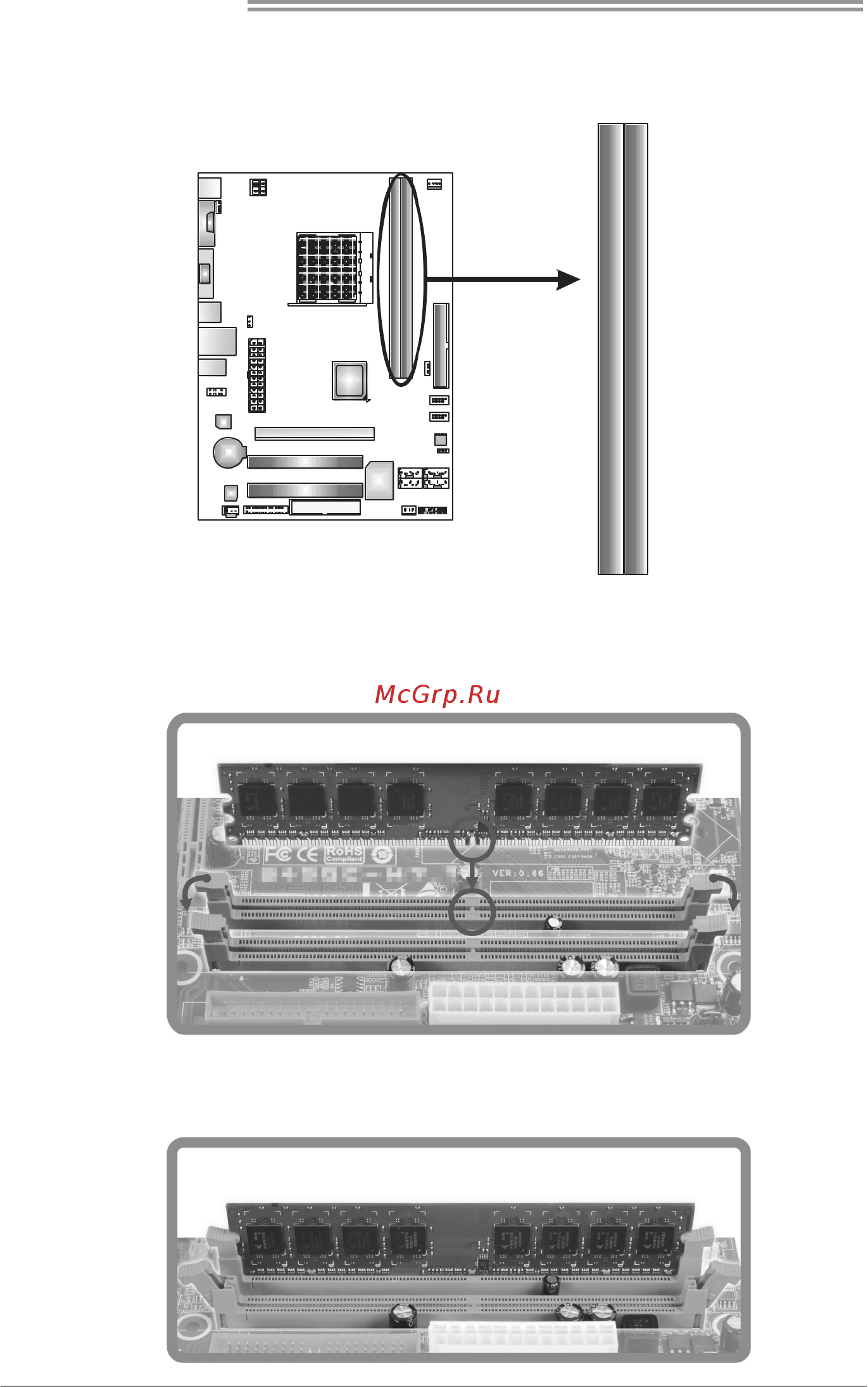 Biostar MCP6P3 Версия 6.x [10/47] A memory modules