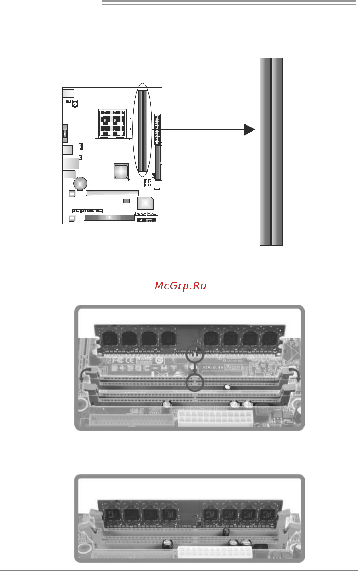 Biostar N68S3B Версия 6.x [10/47] A memory modules
