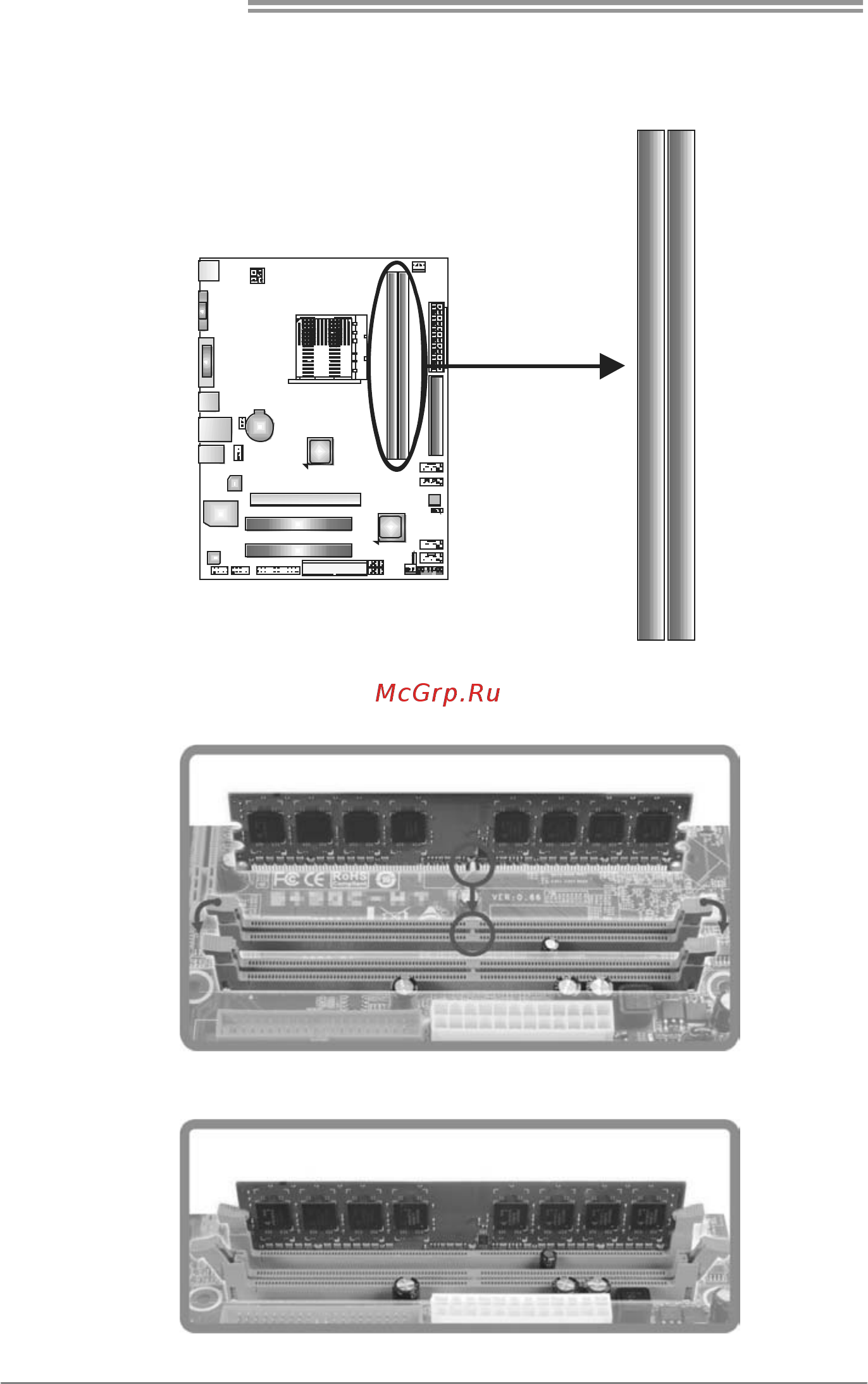 Biostar A780L3G Версия 6.x [10/49] A memory modules