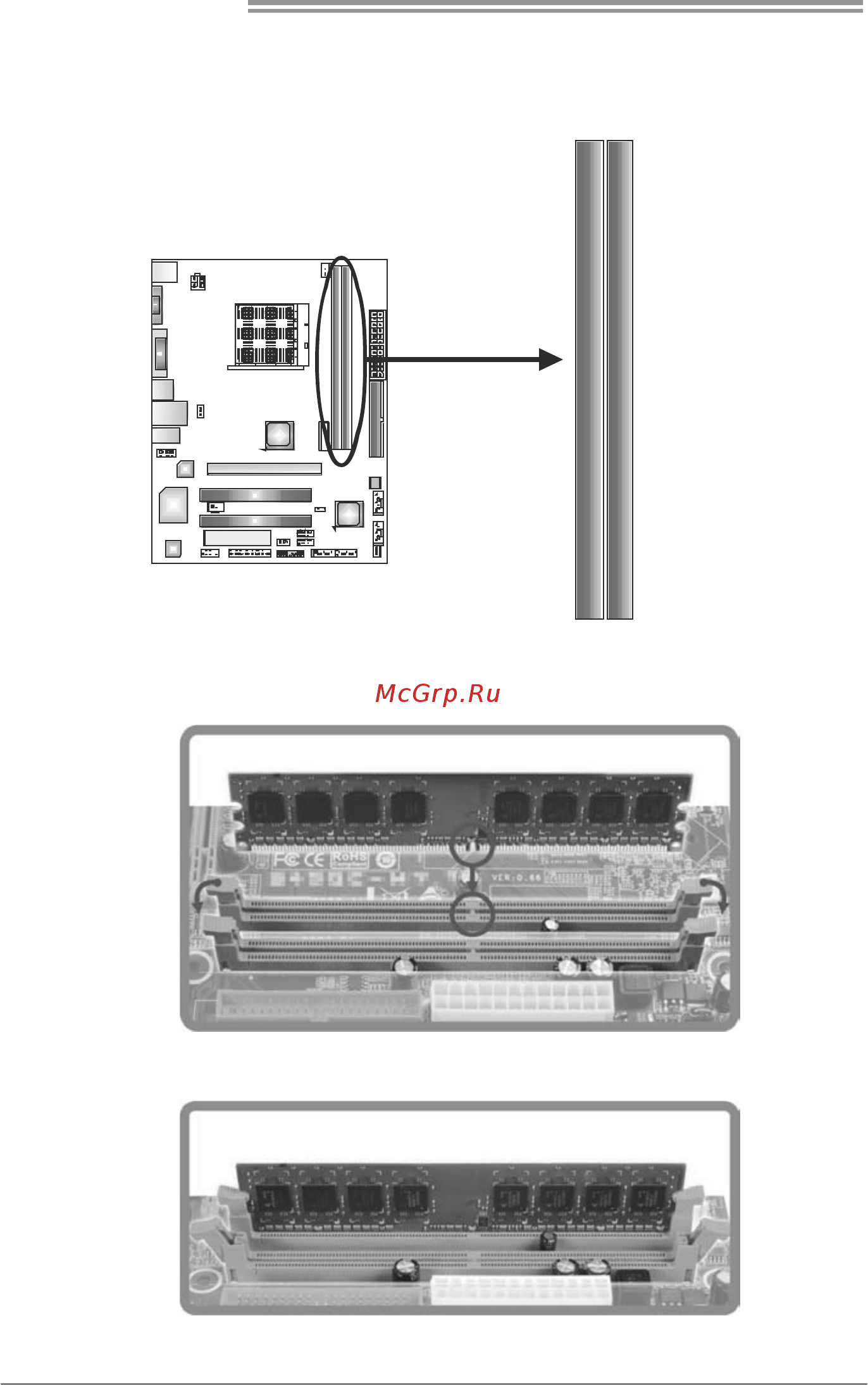 Biostar A780L3L Версия 6.x [10/49] A memory modules