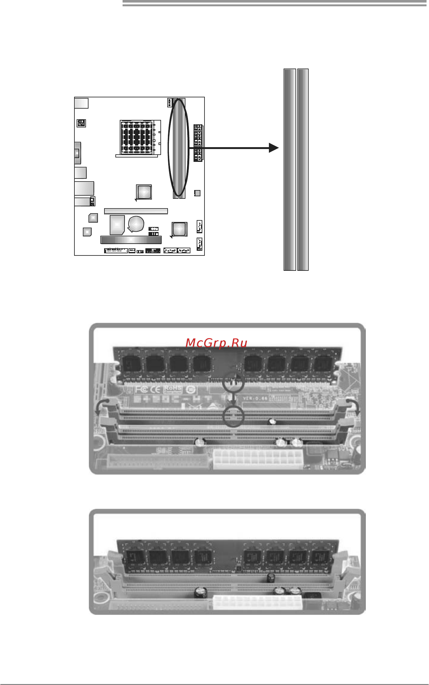 Biostar A780L3B Версия 7.x [10/47] A memory modules