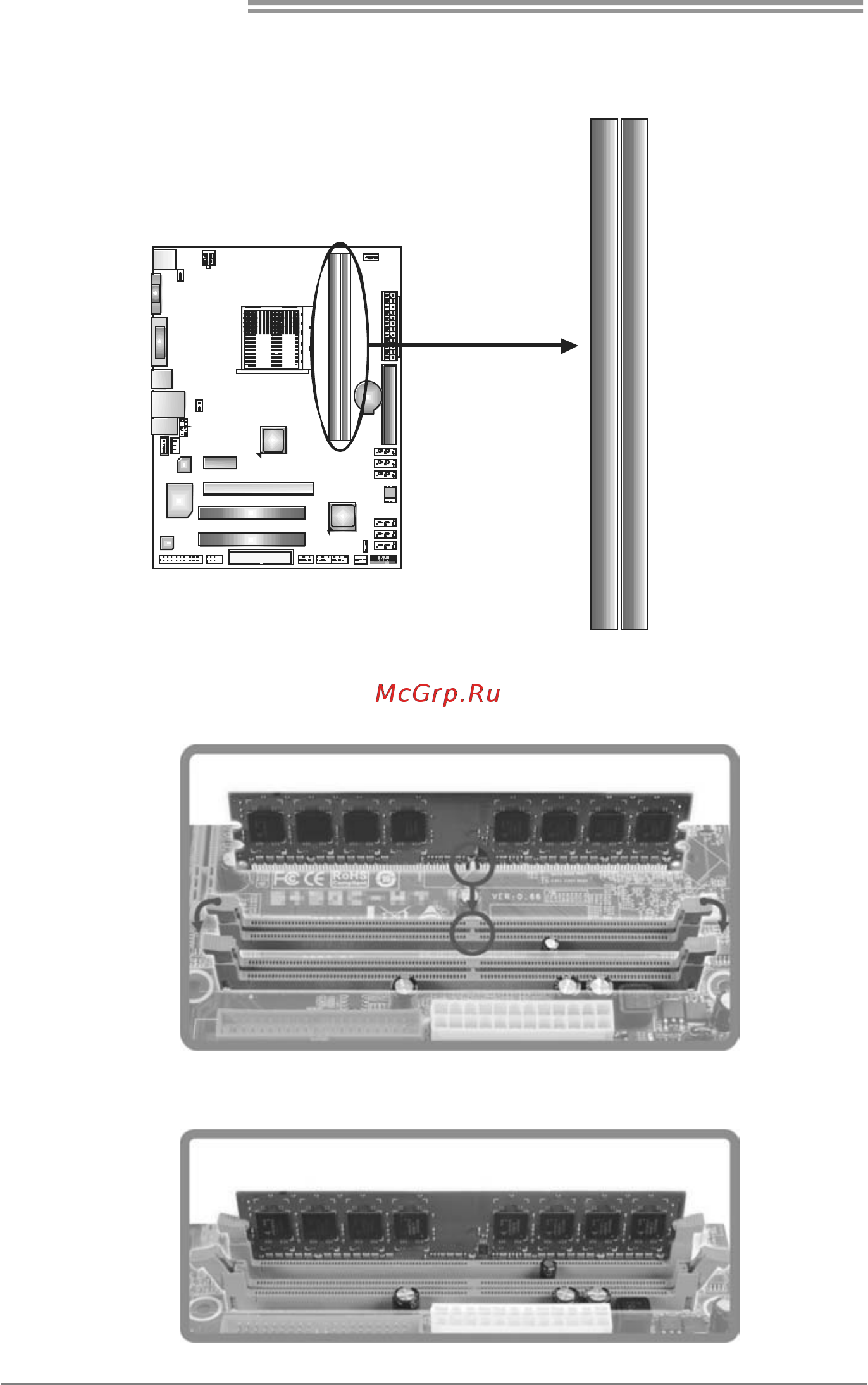 Biostar A780G M2+ SE Версия 6.x [10/53] A memory modules